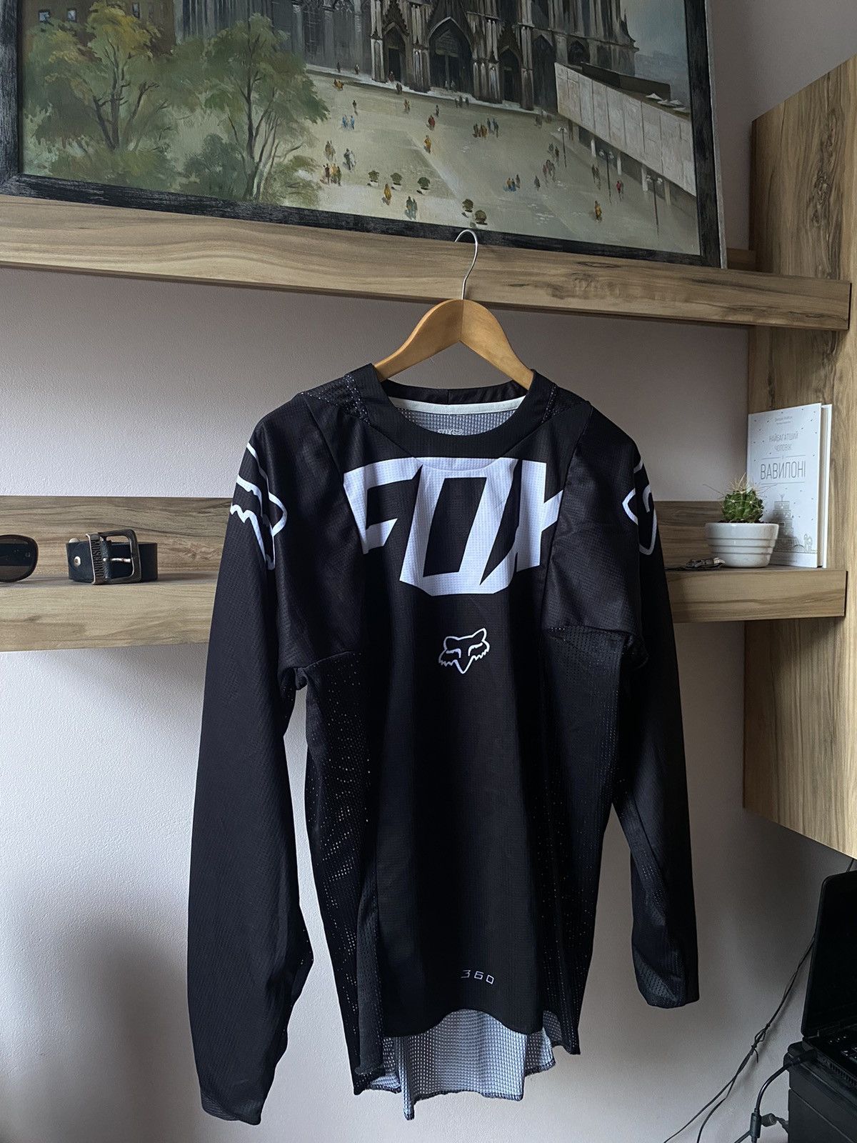 BKE × Fox Racing Fox Racing 360 Motor Long Sleeve Size S black Meshed Back Size US S / EU 44-46 / 1 - 1 Thumbnail
