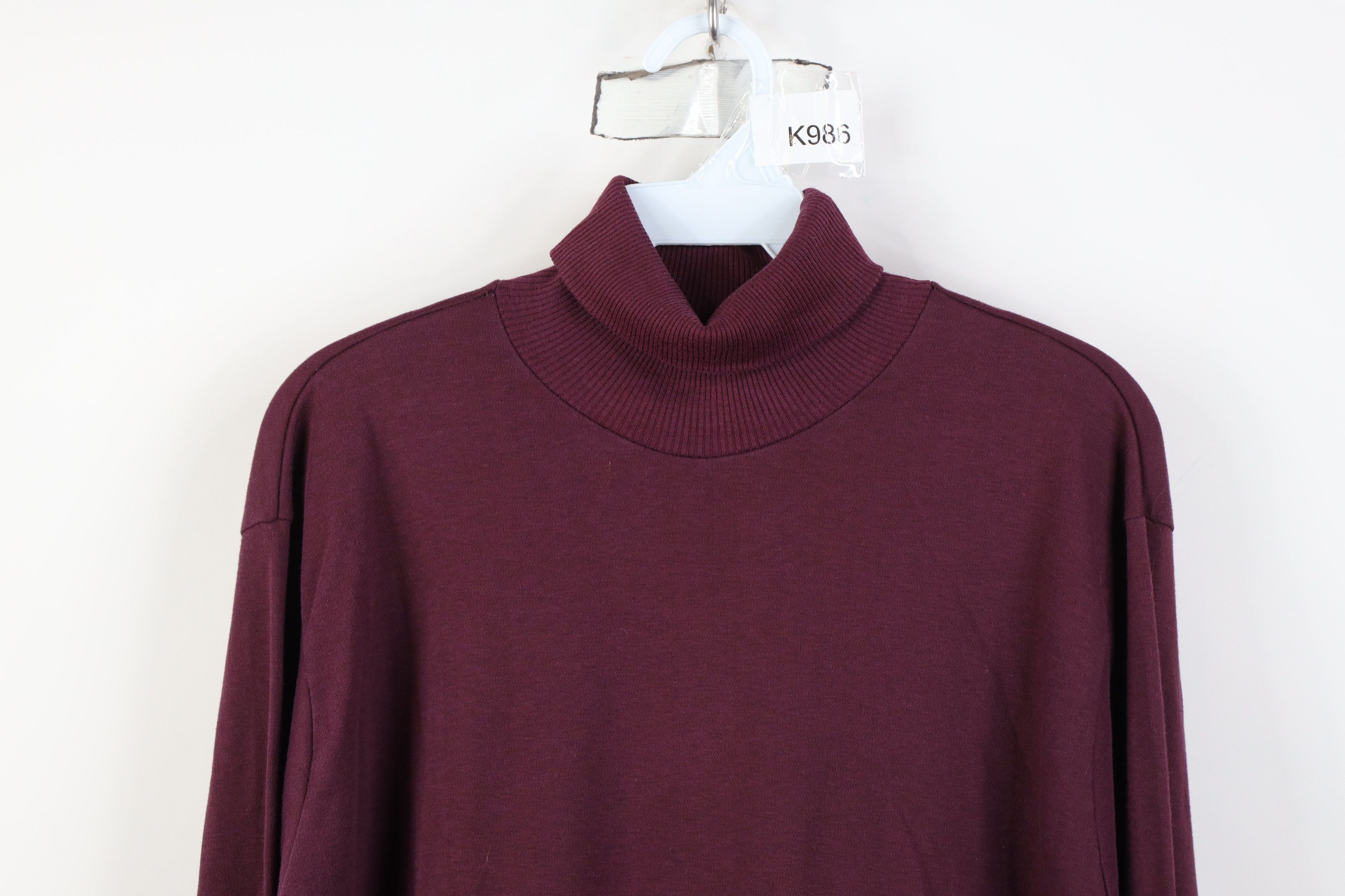 Vintage Vintage 60s 70s Streetwear Lon Knit Turtleneck T-Shirt USA Size US L / EU 52-54 / 3 - 2 Thumbnail