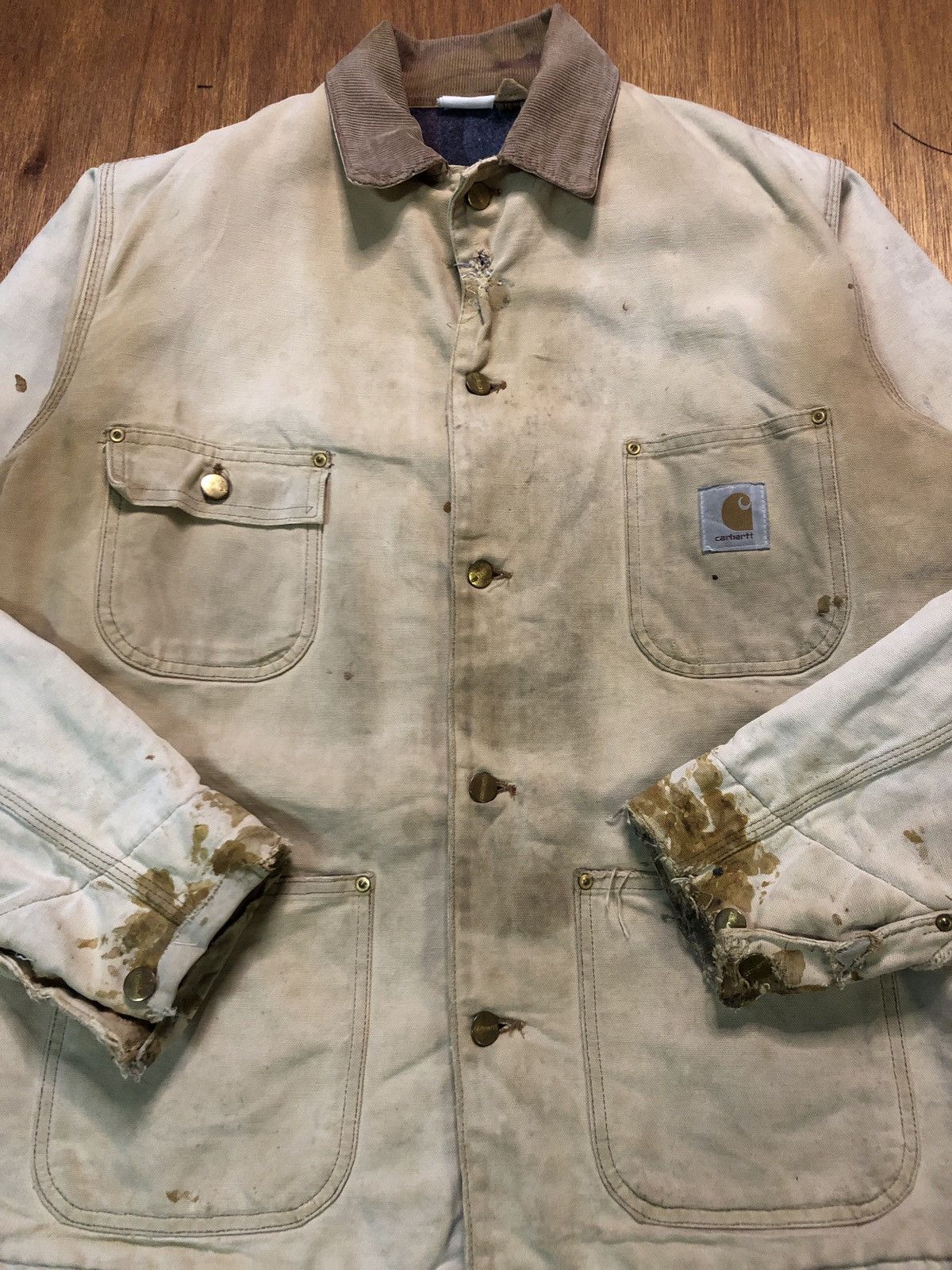 Carhartt Vintage Distressed Carhartt Detroit Jacket Size US L / EU 52-54 / 3 - 7 Thumbnail