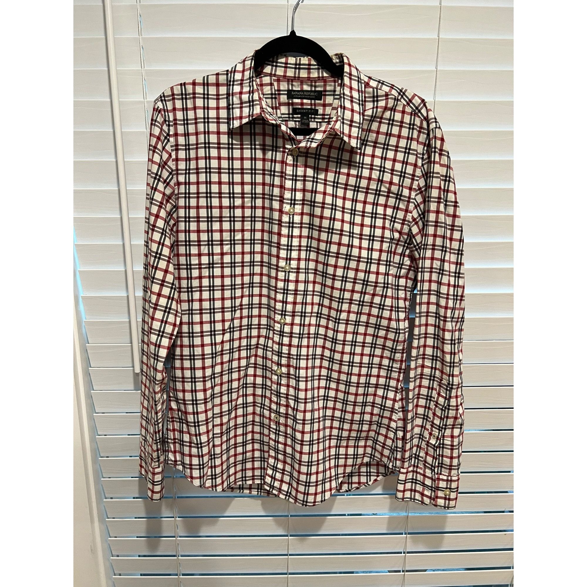 Banana Republic Banana Republic Grant Fit Long Sleeve Button Up Shirt - Size Size US M / EU 48-50 / 2 - 1 Thumbnail
