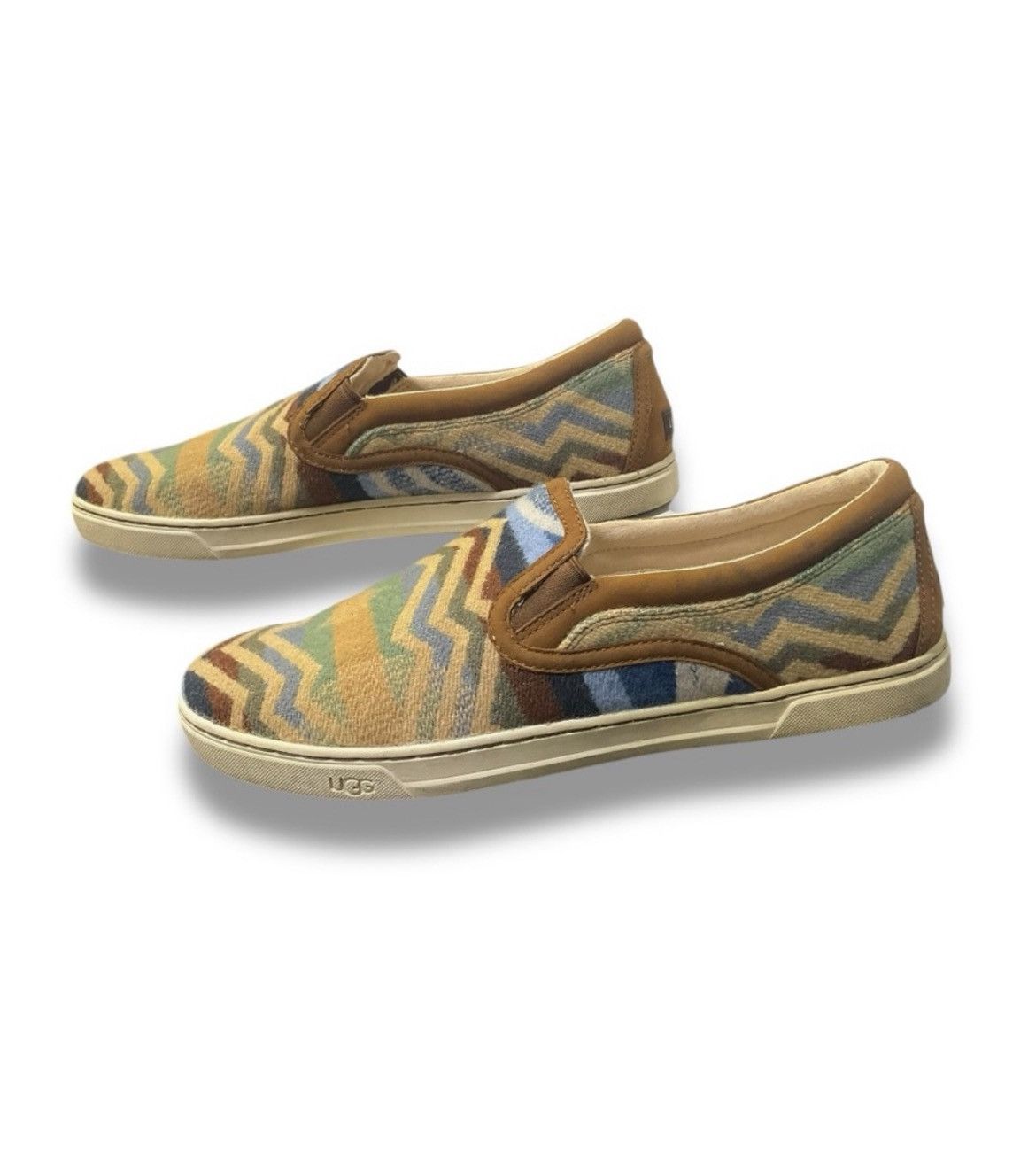 Ugg UGG x Pendleton‎ Chevron Wool Slip-On Sneakers W12 / M10.5 Size US 12 / EU 45 - 1 Thumbnail