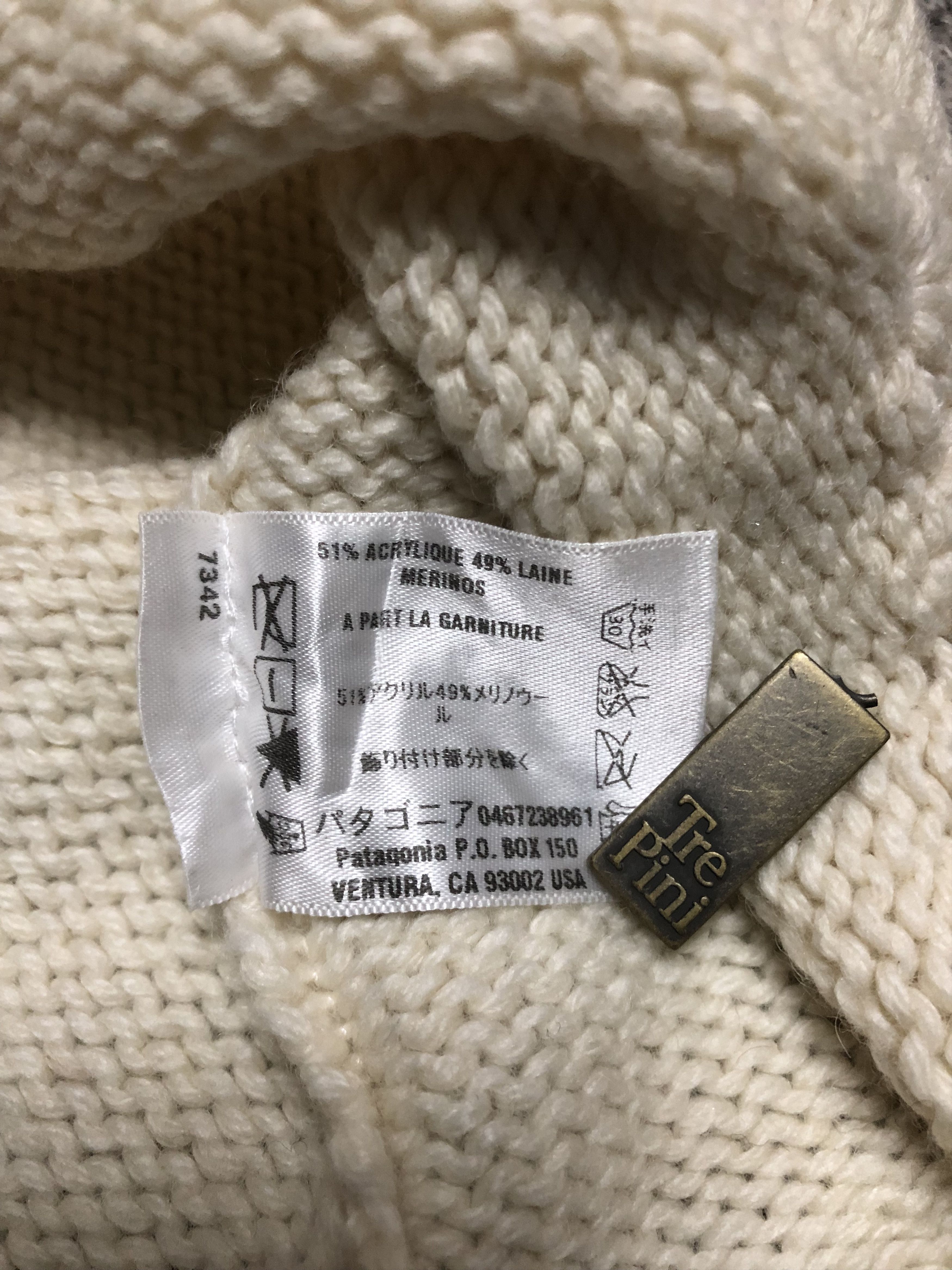 Patagonia Vintage Patagonia Womens Cream Beanie Hat Size ONE SIZE - 7 Thumbnail