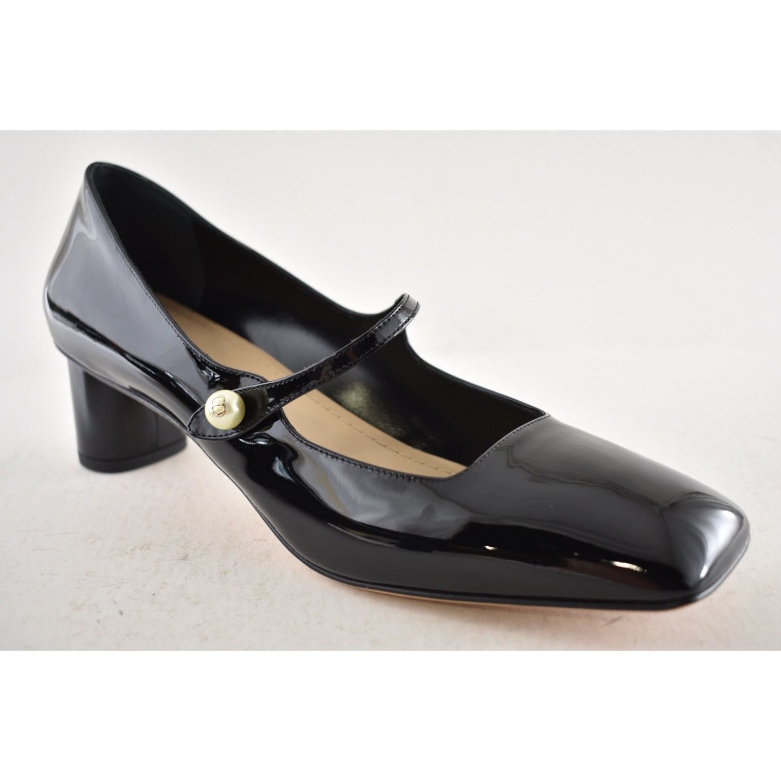 Dior Christian Dior Jolie Black Patent Maryjane Pearl Pump 39.5 Size US 9.5 / IT 39.5 - 6 Thumbnail