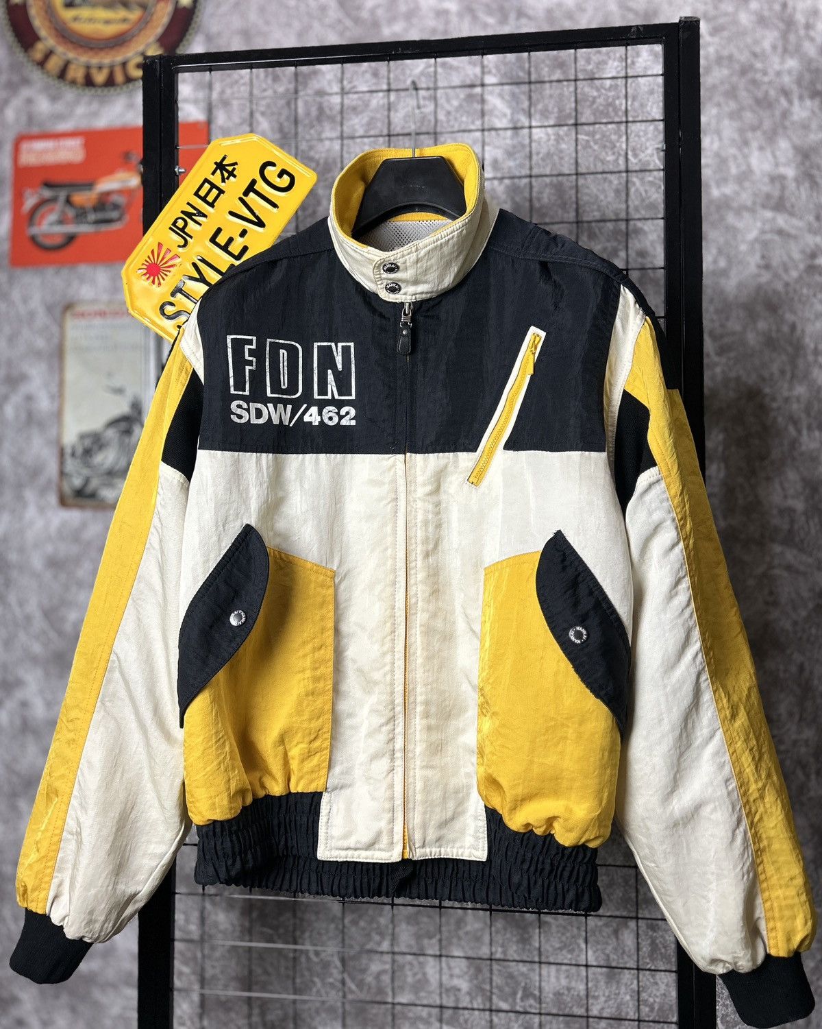 Japanese Brand × Vintage (RARE ✨) Nankai buhin Japan 90s Vintage Racing bomber Jacket Size US L / EU 52-54 / 3 - 7 Thumbnail