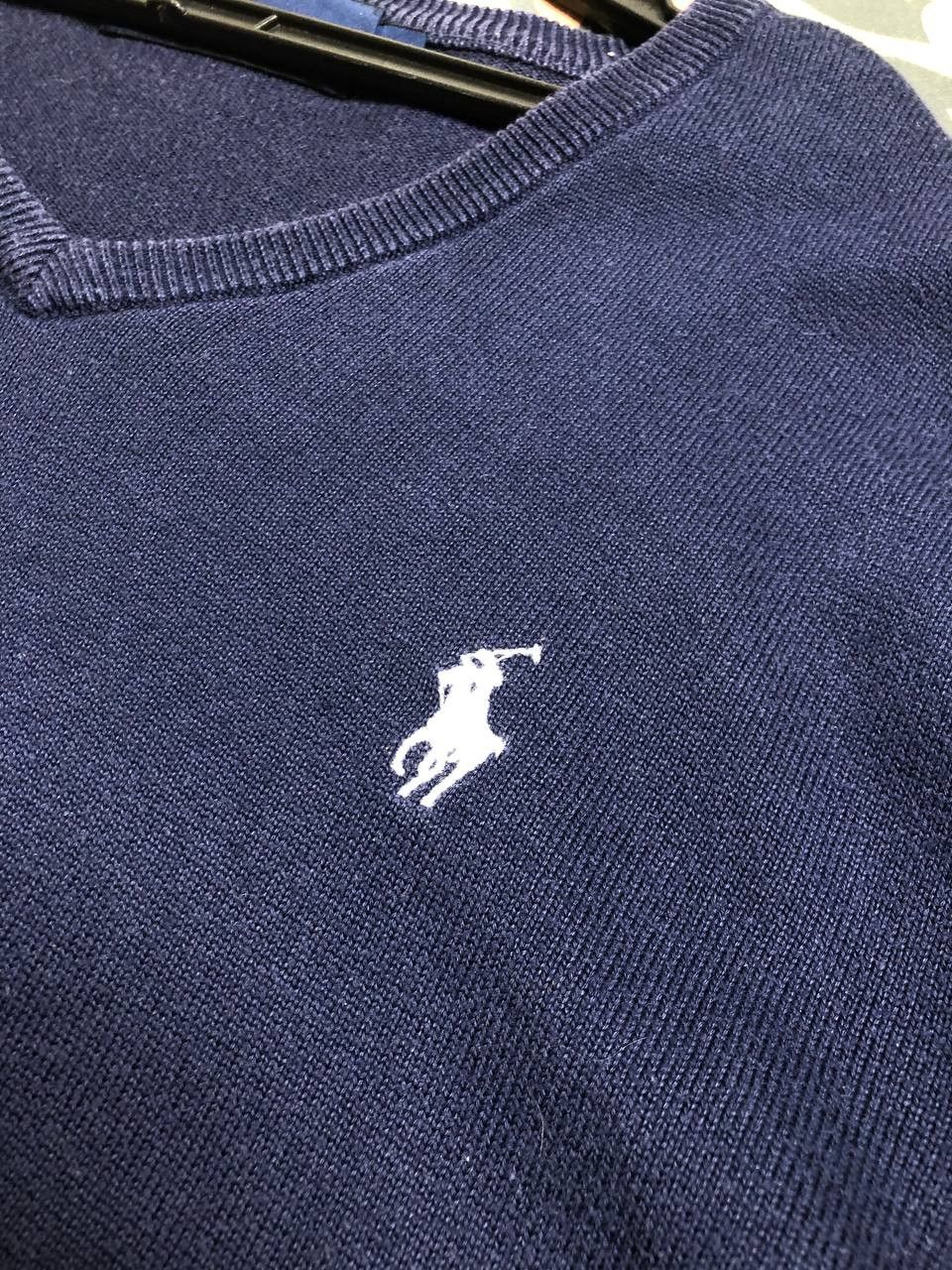 Polo Ralph Lauren Vintage Polo Ralph Lauren Wool V-Neck Sweater Luxury Size US M / EU 48-50 / 2 - 6 Thumbnail