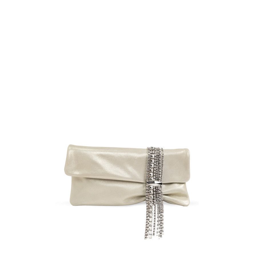 Jimmy Choo JIMMY CHOO Zandra Light Soft Gold Clutch New & Authentic Size ONE SIZE - 1 Thumbnail