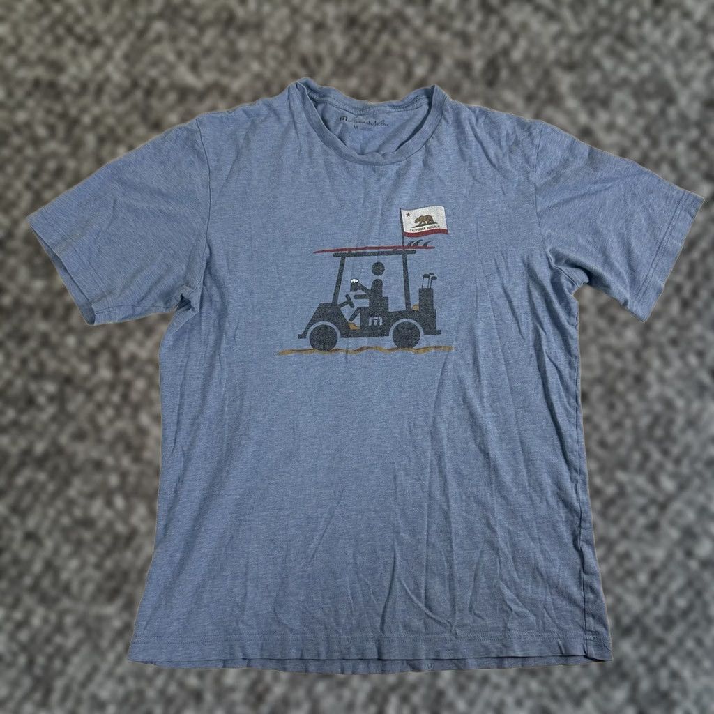 TravisMathew Travis Mathew California Graphic T-Shirt Mens Medium Blue Short Sleeve Mens Size US M / EU 48-50 / 2 - 1 Thumbnail