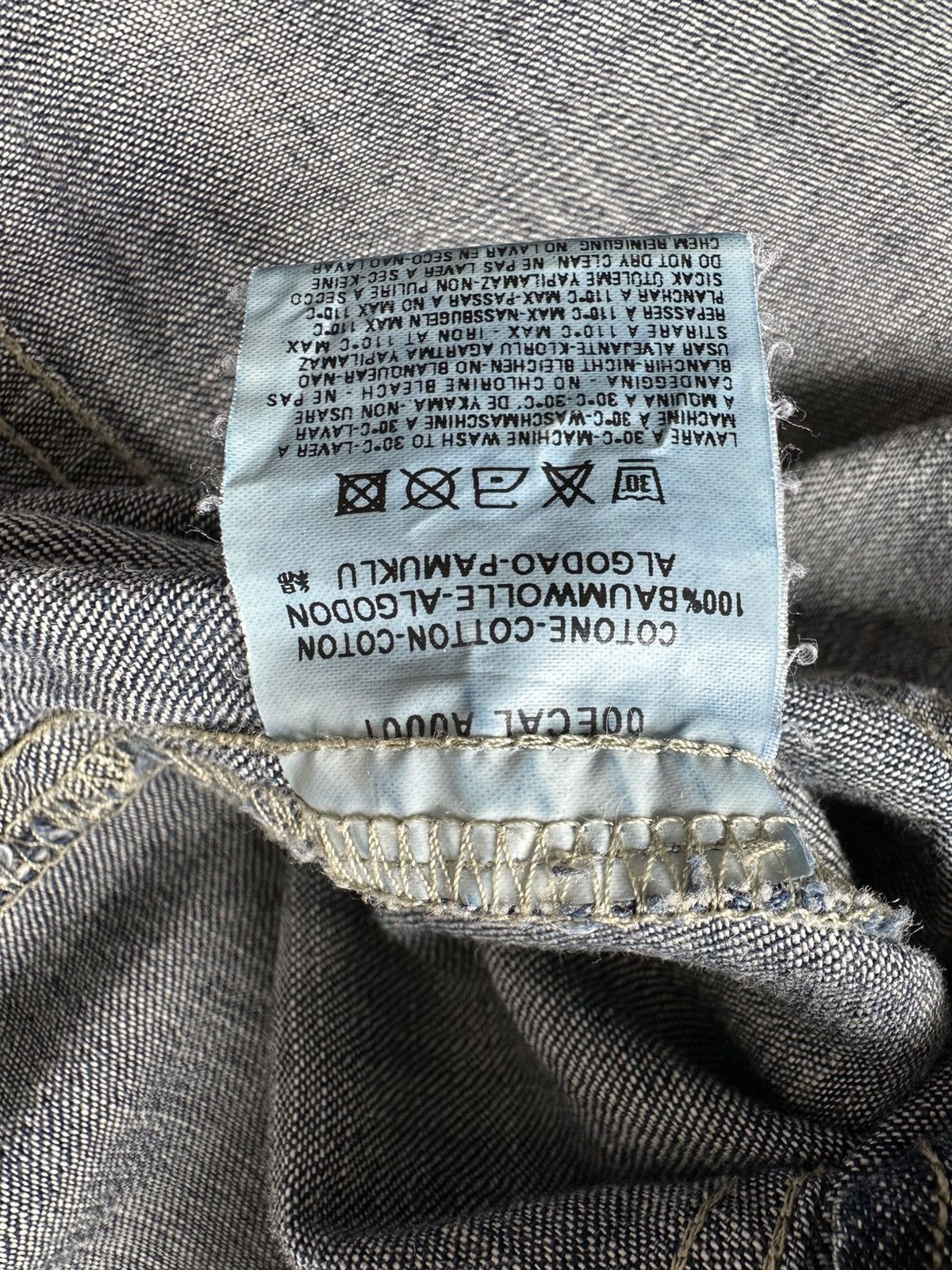 Diesel Vintage Y2k Diesel Denim Western Shirt Size US S / EU 44-46 / 1 - 11 Thumbnail
