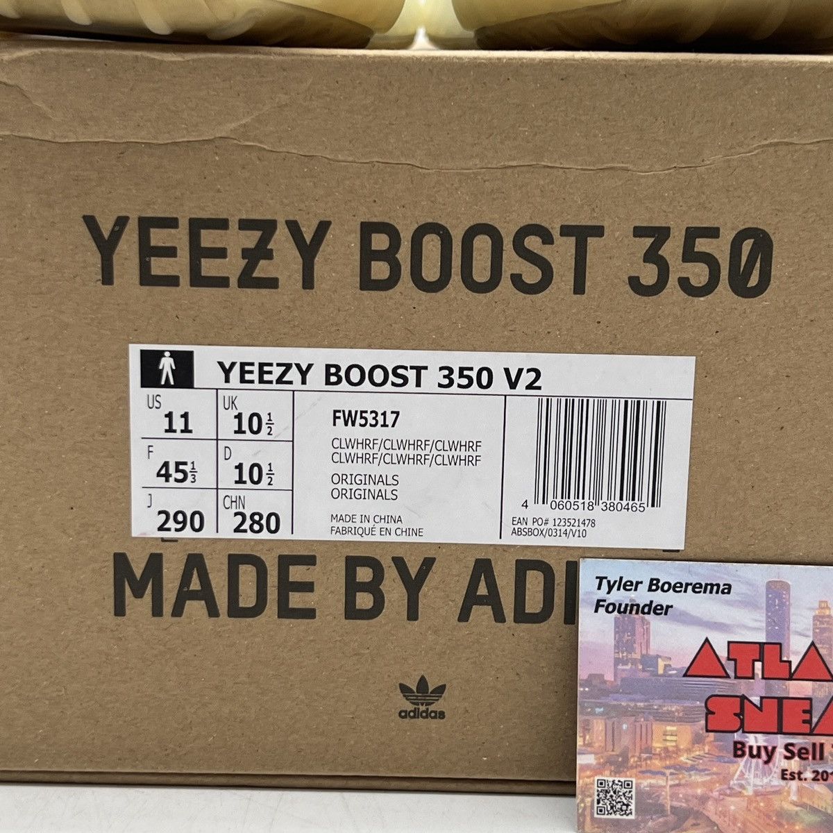 Adidas Yeezy boost 350 cloud white reflective Size US 11 / EU 44 - 6 Thumbnail