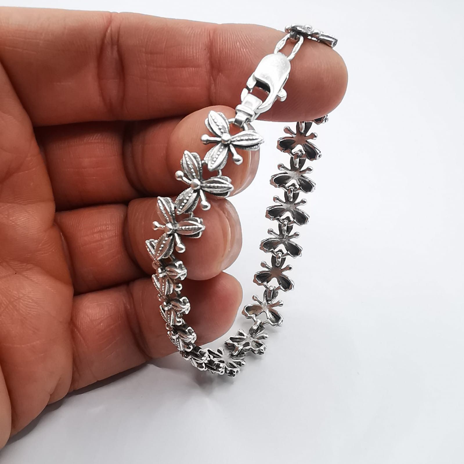 Sterling Silver × Vintage Vintage Bracelet Jewelry, 925 Sterling Silver 15,26g Size ONE SIZE - 6 Thumbnail