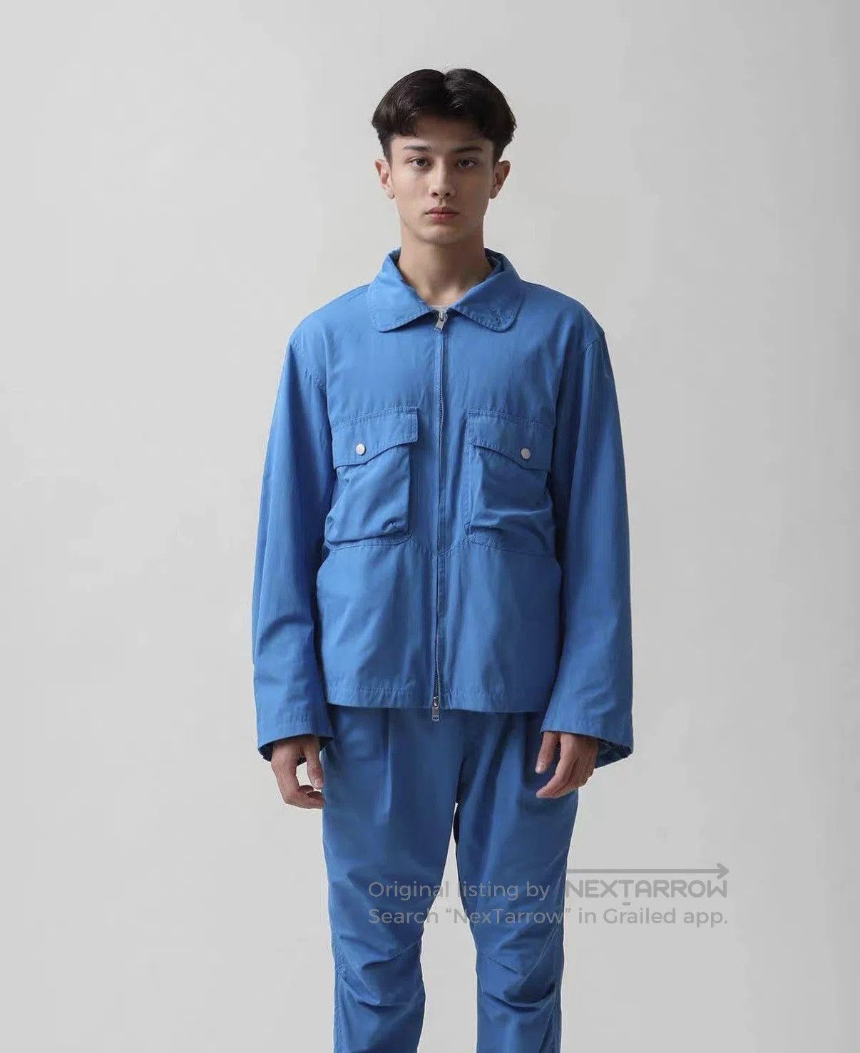 Nonnative Blue Zip-Front Light Jacket with Pockets. Size US M / EU 48-50 / 2 - 8 Thumbnail
