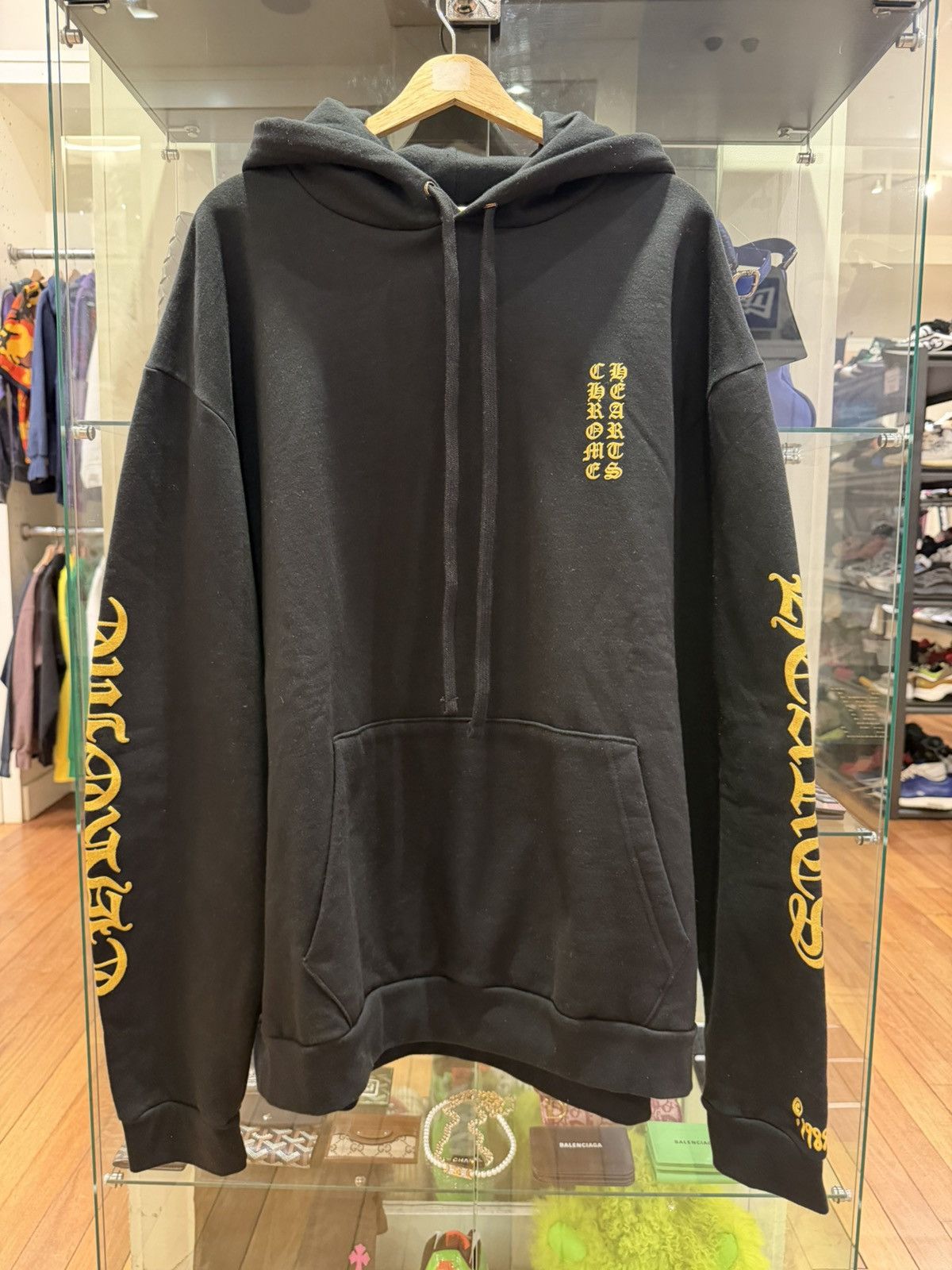 Chrome Hearts Chrome Hearts Eyechart Gold Hoodie - Black Size US XXL / EU 58 / 5 - 1 Thumbnail