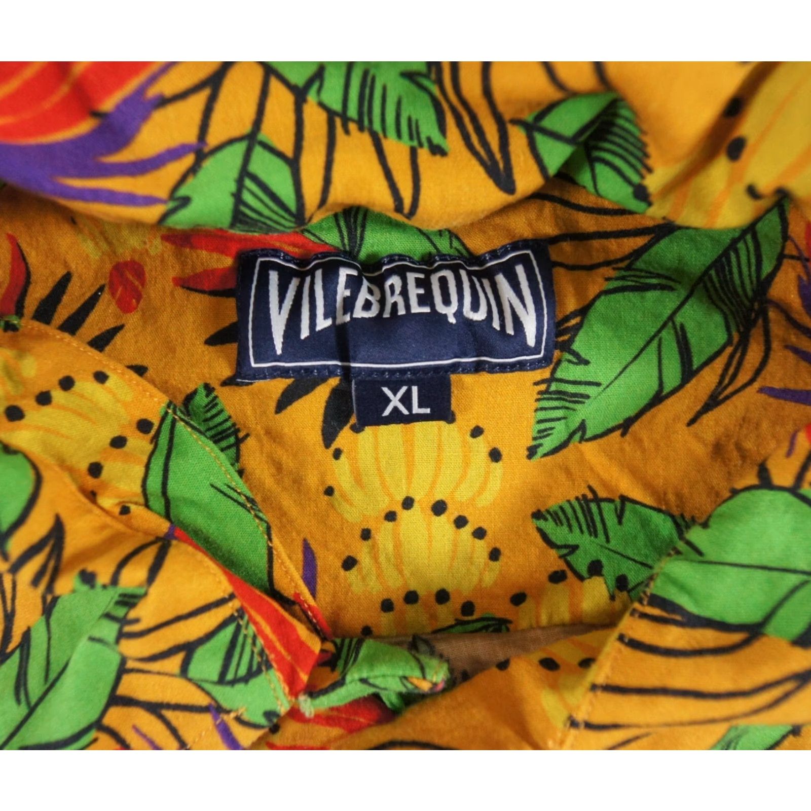 Vilebrequin Vilebrequin Button Down Shirt Mens XL Yellow Short Sleeve Casual Outdoor Size US XL / EU 56 / 4 - 4 Thumbnail