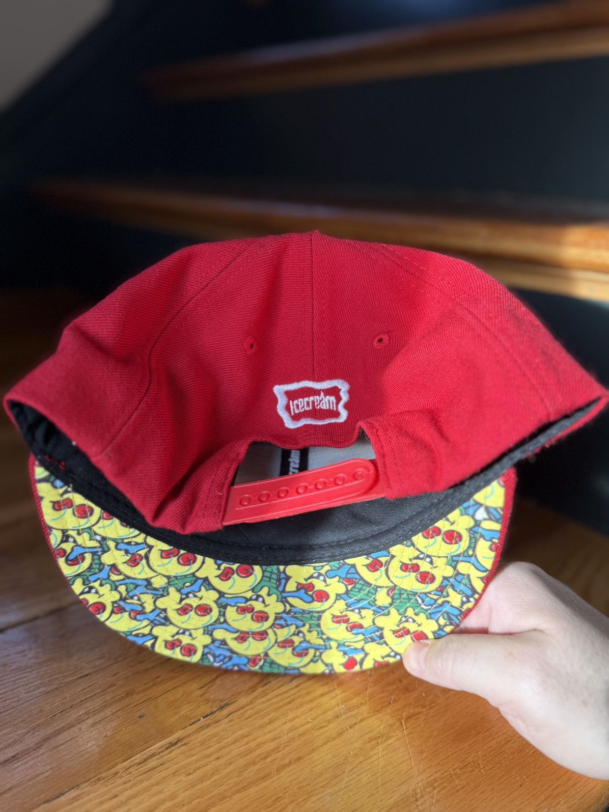 Icecream BBC ICE CREAM red SnapBack hat Size ONE SIZE - 3 Thumbnail