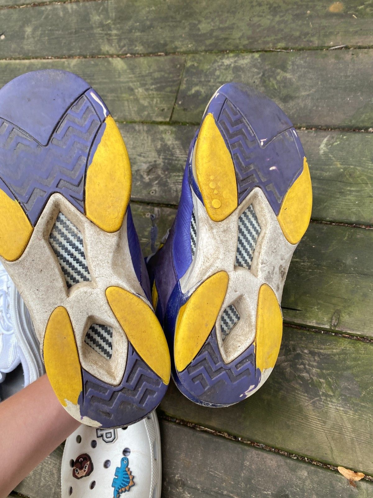 Reebok Vintage Reebok Retro Pump Shaq Attaq LSU Lakers Purple Yell Size US 10 / EU 43 - 2 Thumbnail