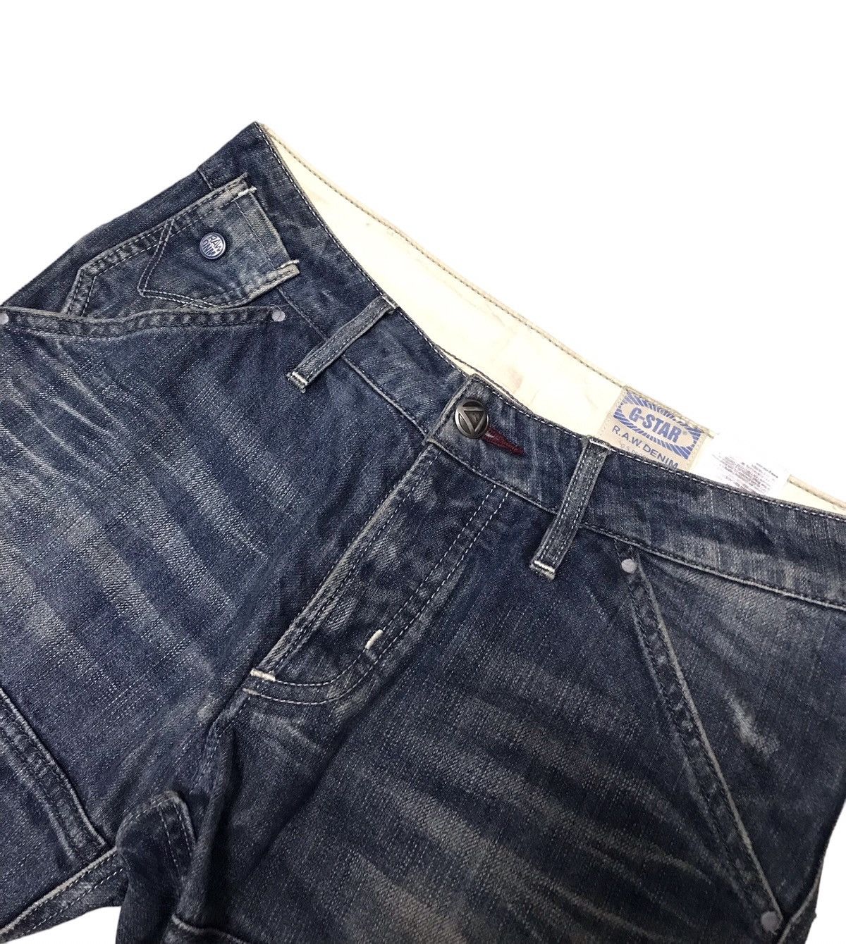 G-Star × If Six Was Nine Vintage G-Star Raw Denim Double Knee Buckle Jeans Size US 31 - 4 Thumbnail