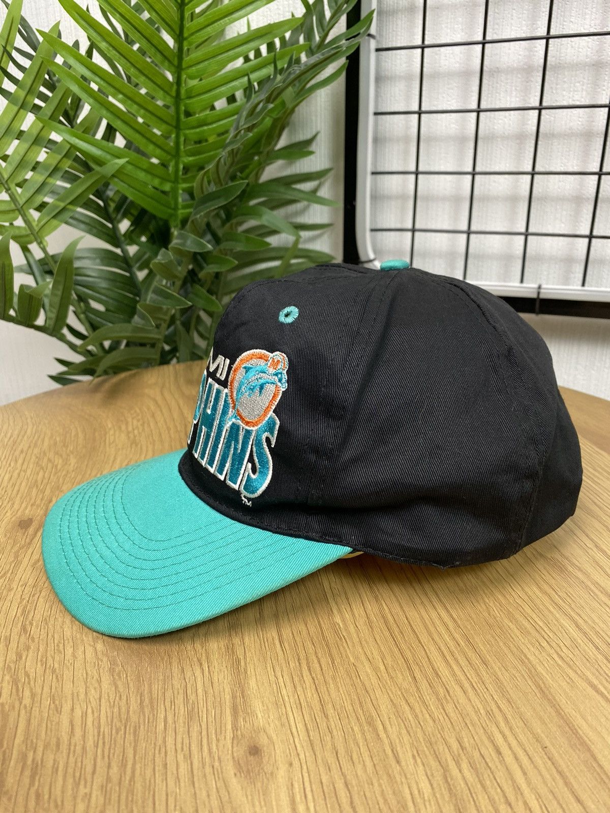 NFL Vintage 1991 Rare NFL Miami Dolphins Team Logo Hat Cap 90s Size ONE SIZE - 3 Thumbnail