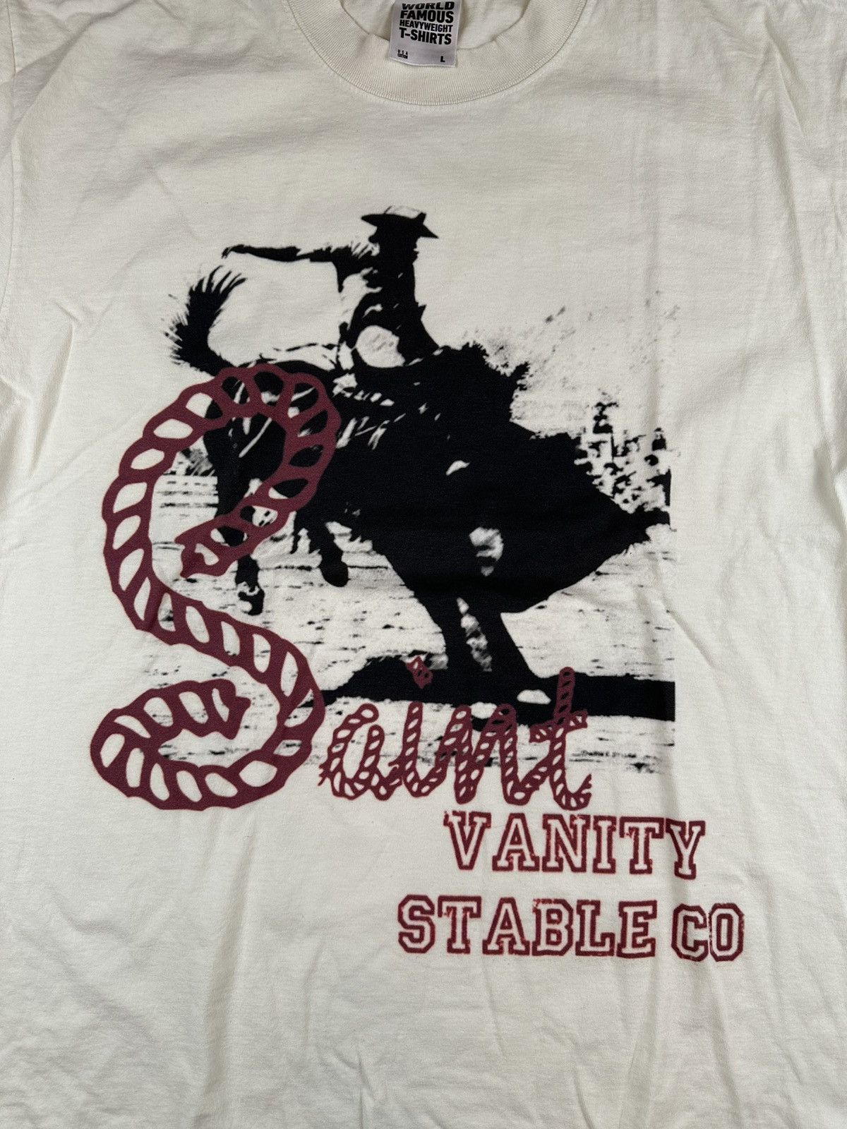 Vintage Saint Vanity Stable T-shirt Size US L / EU 52-54 / 3 - 2 Thumbnail