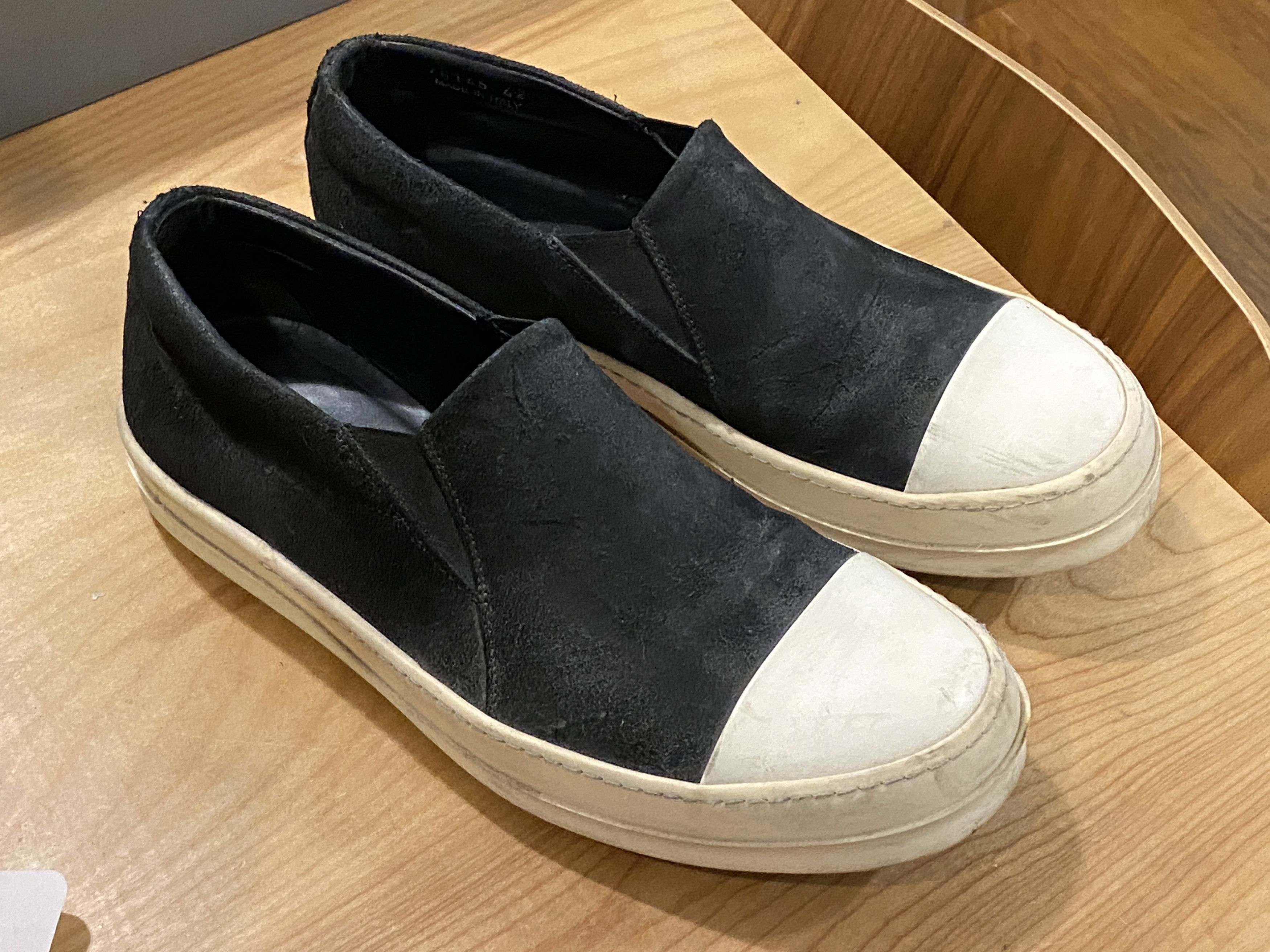 Rick Owens Ramones Slip-On (EU42 fits like US10) Size US 9.5 / EU 42-43 - 1 Thumbnail