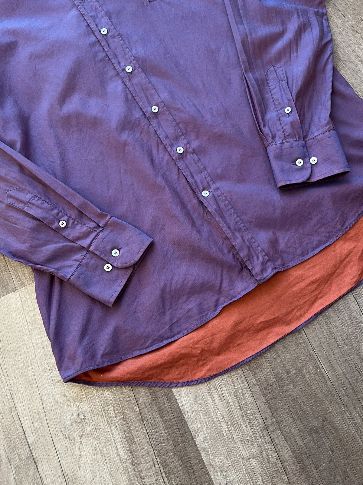 Etro Etro Purple Shirt Size 44 Size US S / EU 44-46 / 1 - 4 Thumbnail