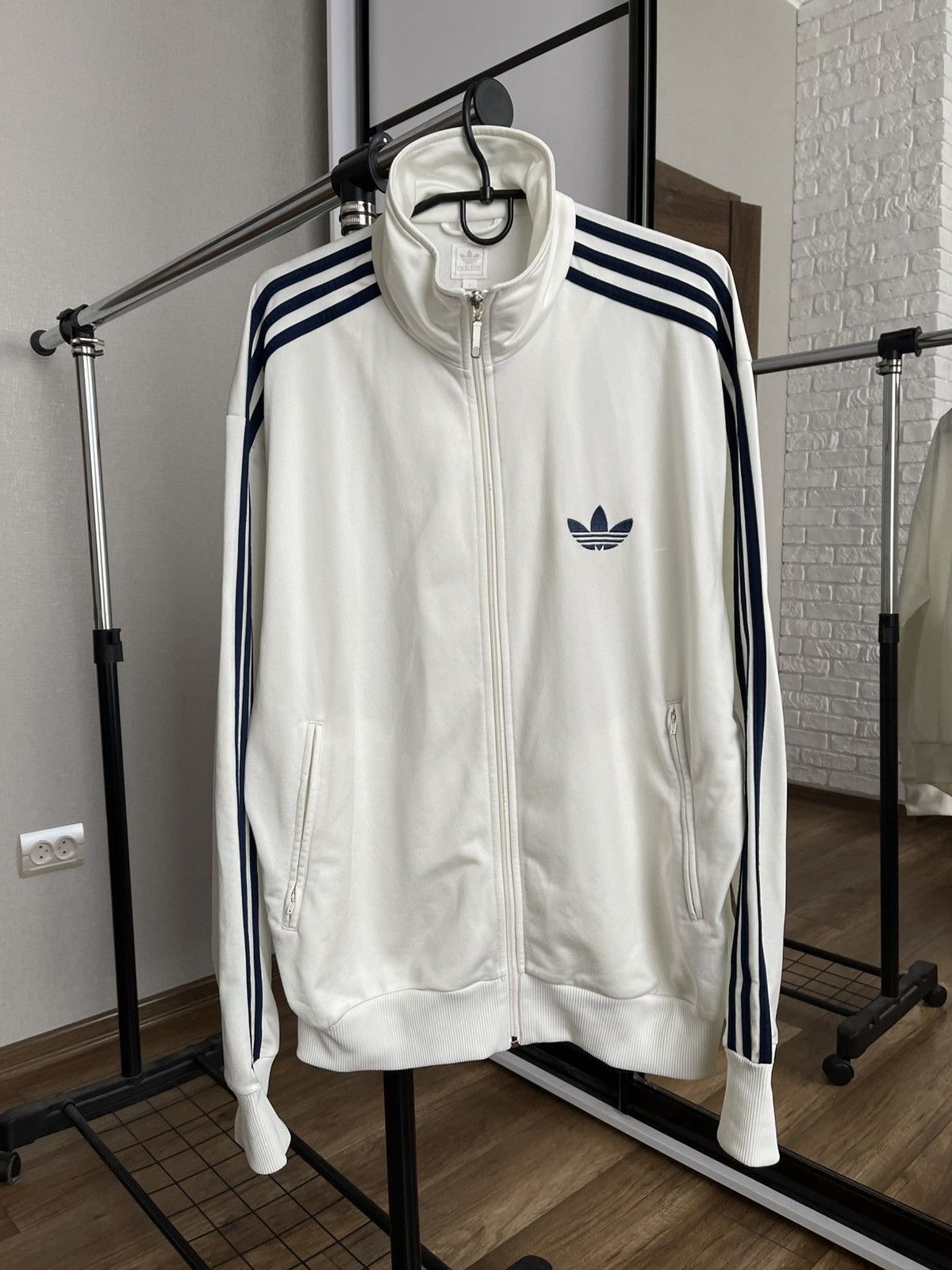 Adidas Adidas Track Zip Jacket Vintage Size US L / EU 52-54 / 3 - 3 Thumbnail