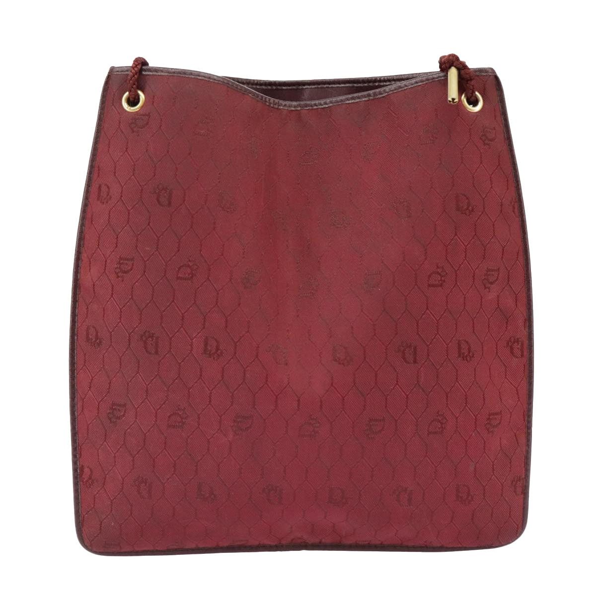 Dior DIOR Honeycomb Canvas Shoulder Bag Red Gold Size ONE SIZE - 2 Thumbnail
