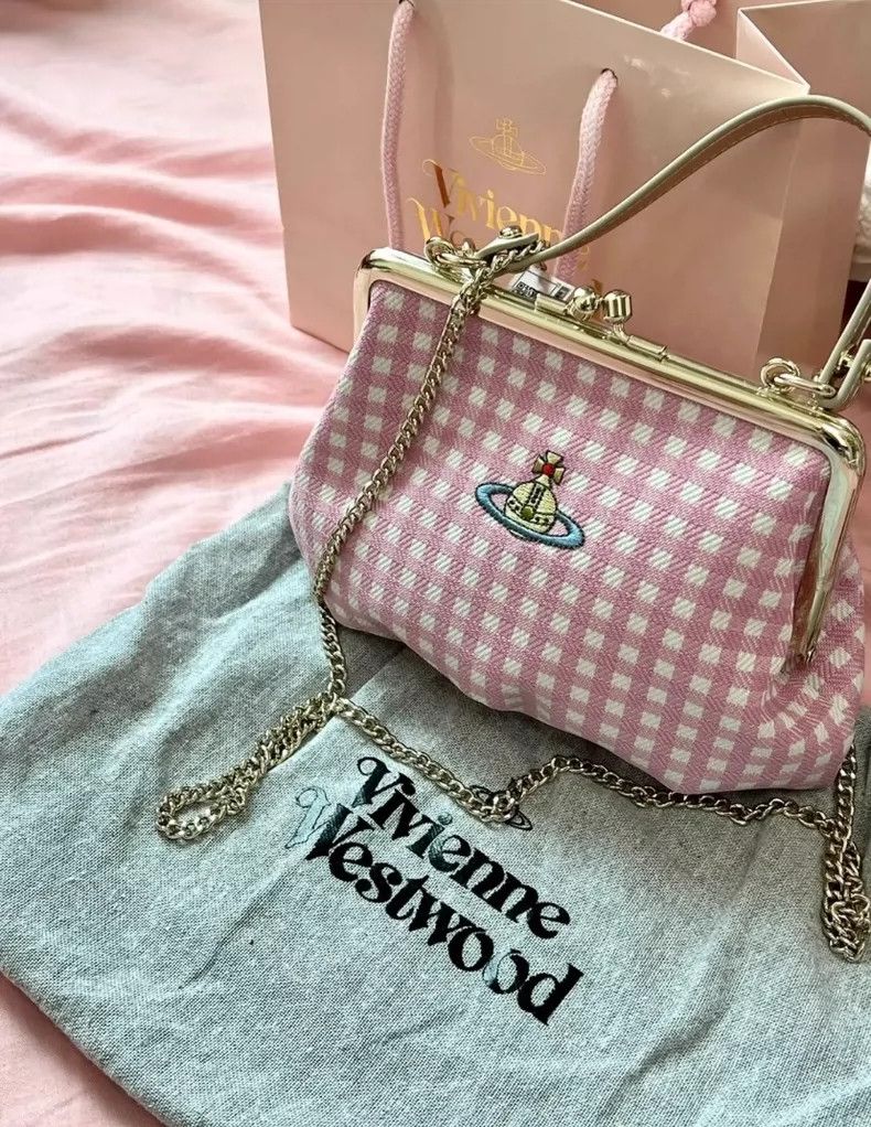 Vivienne Westwood Vivienne Westwood size os Striped dumpling wrapper in pink Size ONE SIZE - 1 Thumbnail
