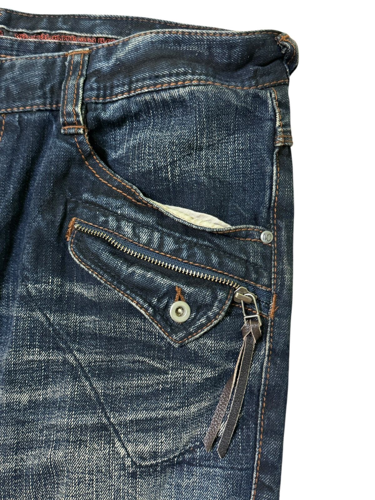 Hysteric Glamour NCFM Nicole Club for Men Distressed Washed Flare Y2K Style Size US 34 / EU 50 - 9 Thumbnail
