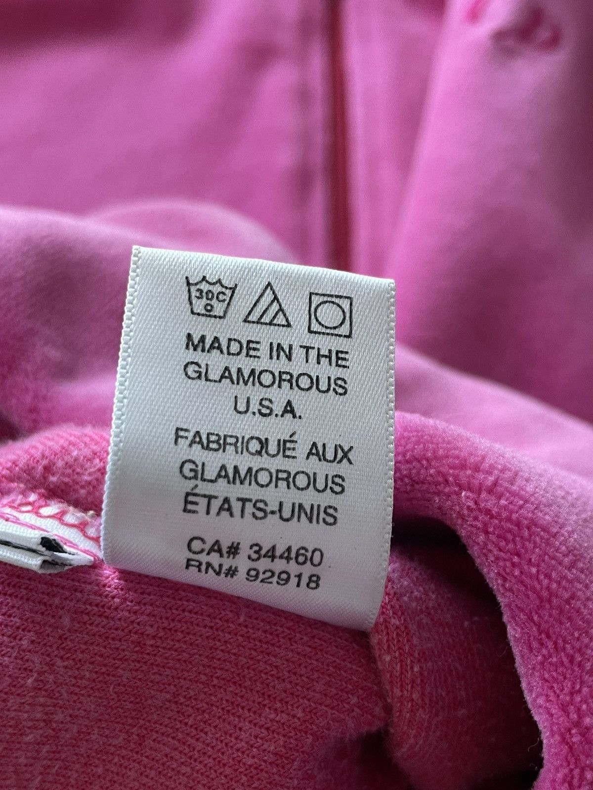 Juicy Couture Vintage 00’s Juicy Couture Pink Y2K Zip Hoodie Big Logo RARE Size XL / US 12-14 / IT 48-50 - 11 Thumbnail