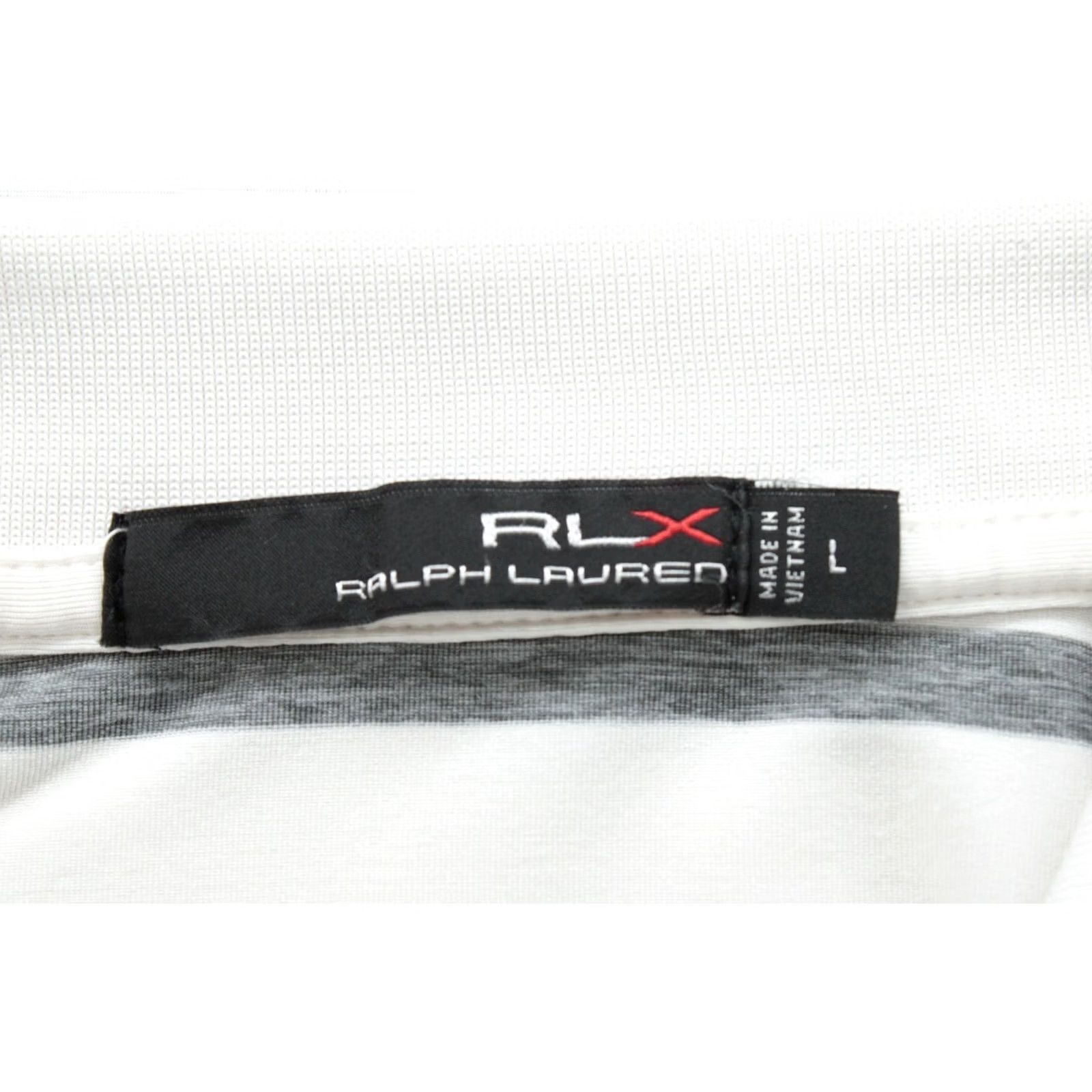 RLX Ralph Lauren RLX Ralph Lauren Polo Shirt Mens Large Striped White Gray Escondido Golf Polo shirt Size US L / EU 52-54 / 3 - 6 Thumbnail