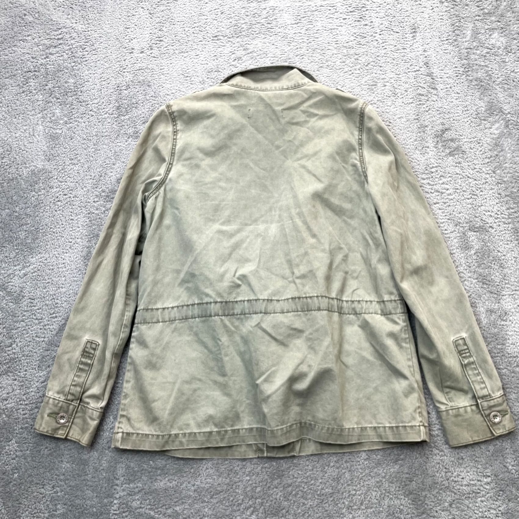 Levi's VINTAGE Levi's Jacket Womens Large Green Anorak Coat Utility Field Army Canvas Faded Size L / US 10 / IT 46 - 2 Thumbnail
