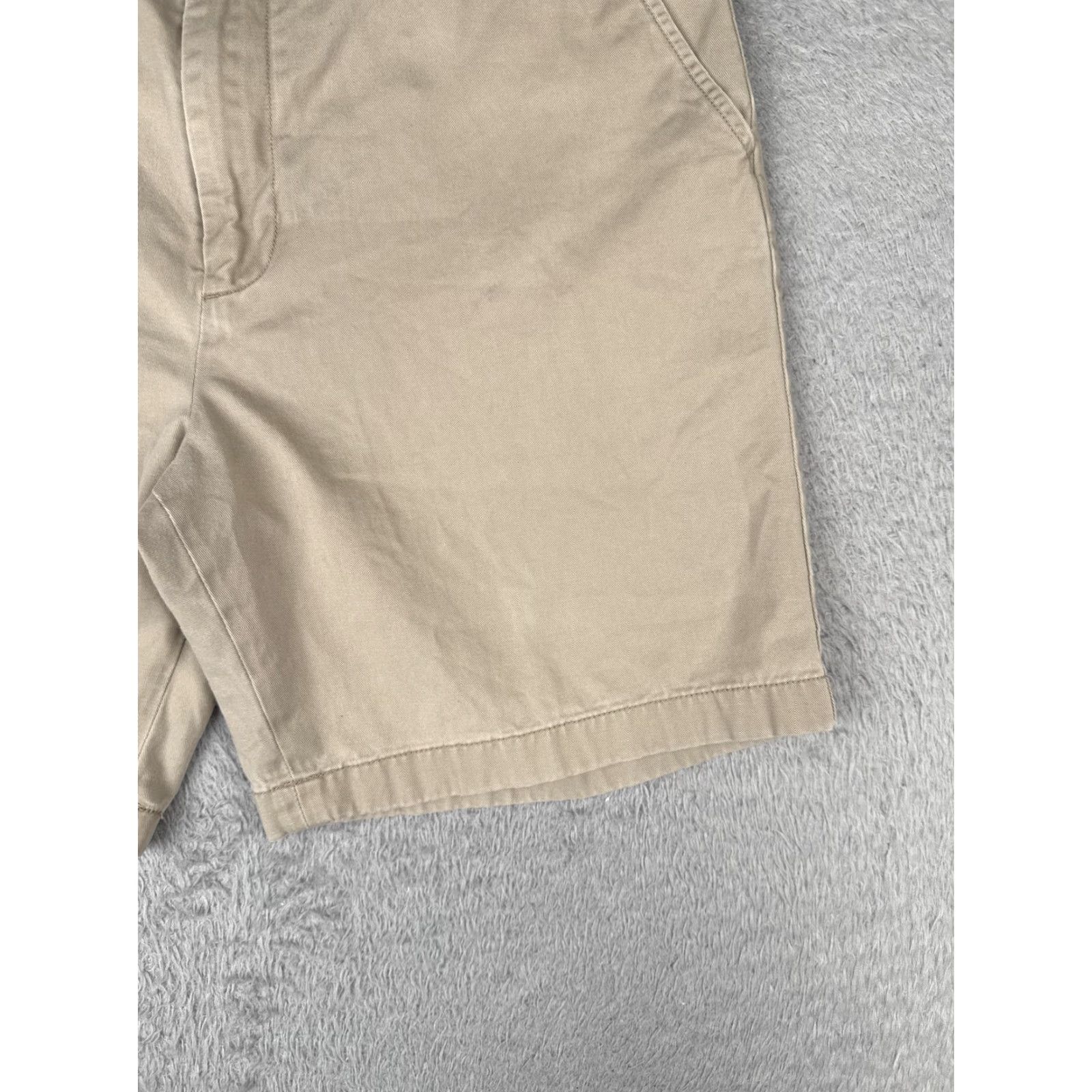 Nautica Nautica Shorts Men 33 Khaki Flat Front Chino Zip Fly Pockets American Size US 33 - 2 Thumbnail