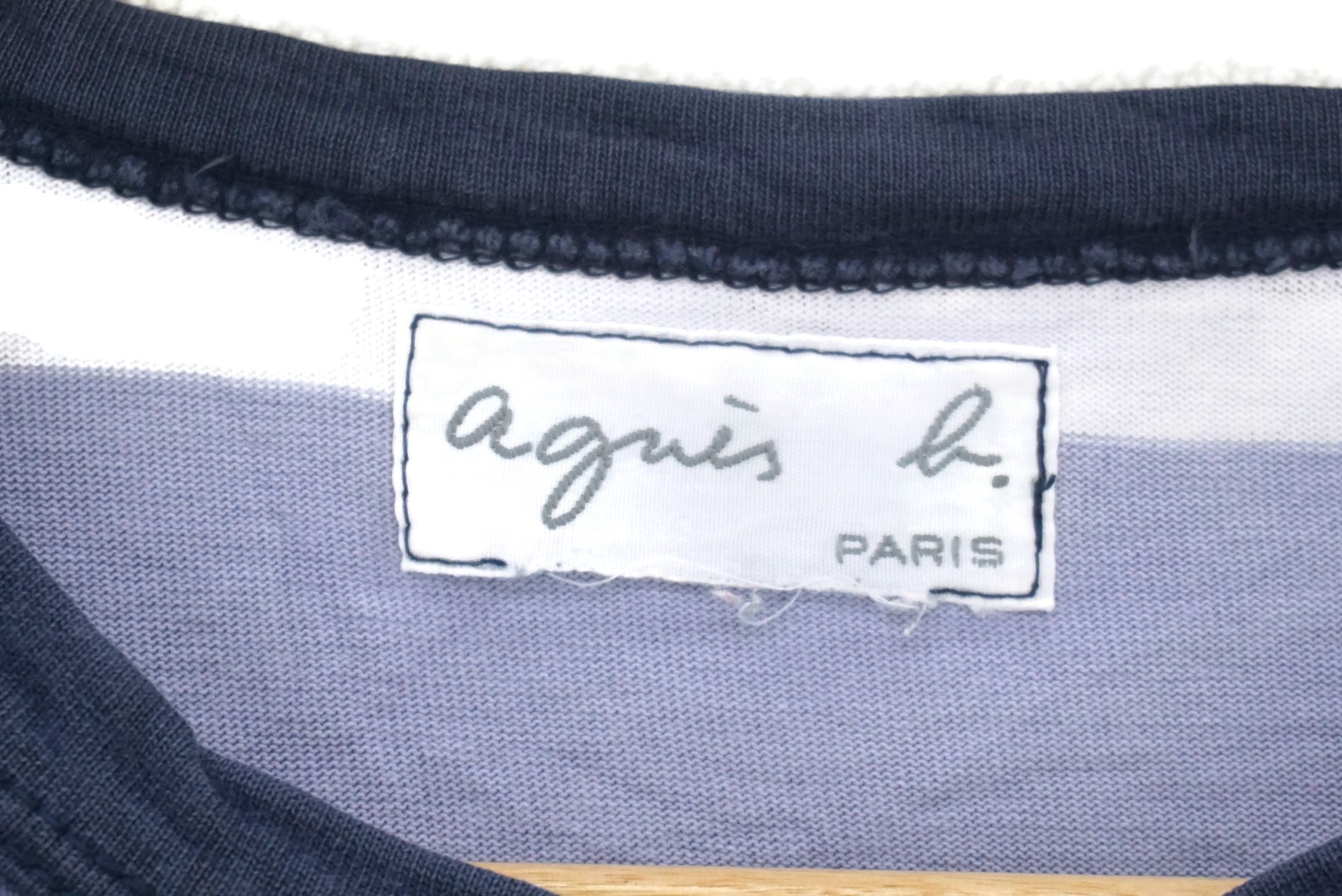 agnes b. Signature Long Sleeve Tee Multicolor Striped Shirt Size US XS / EU 42 / 0 - 5 Thumbnail