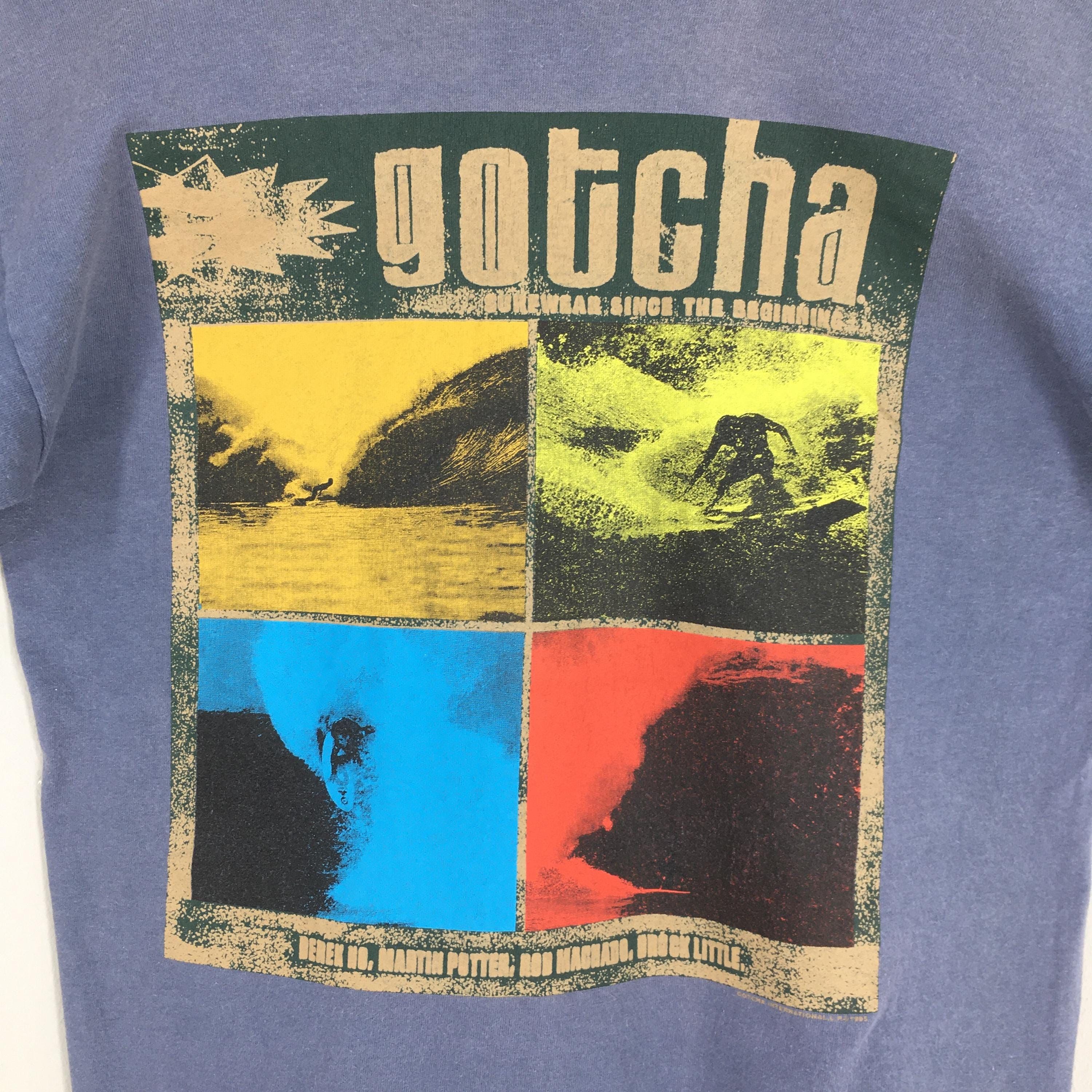 Gotcha Vintage 90s Gotcha Hawaii Surf Blue T shirt Medium Size US M / EU 48-50 / 2 - 2 Thumbnail