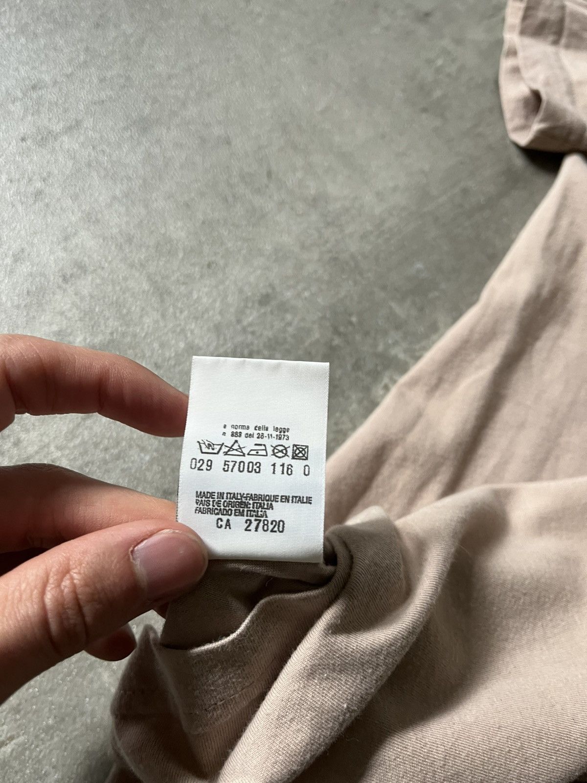 Helmut Lang Archival Helmut Lang 1997 Maria T-shirt beige Size US M / EU 48-50 / 2 - 10 Thumbnail