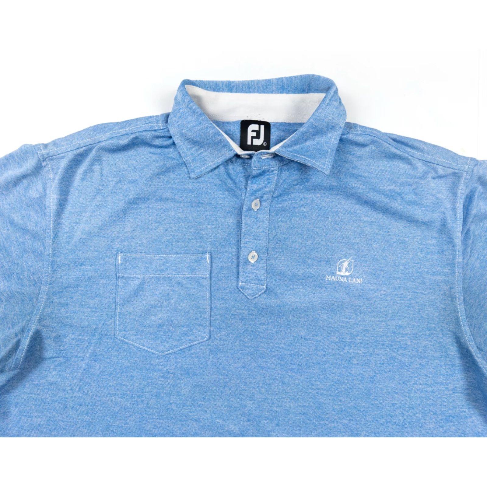 Footjoy FootJoy Polo Shirt Men's Large Blue Short Sleeve Collared FJ Golf Pocket Size US L / EU 52-54 / 3 - 2 Thumbnail