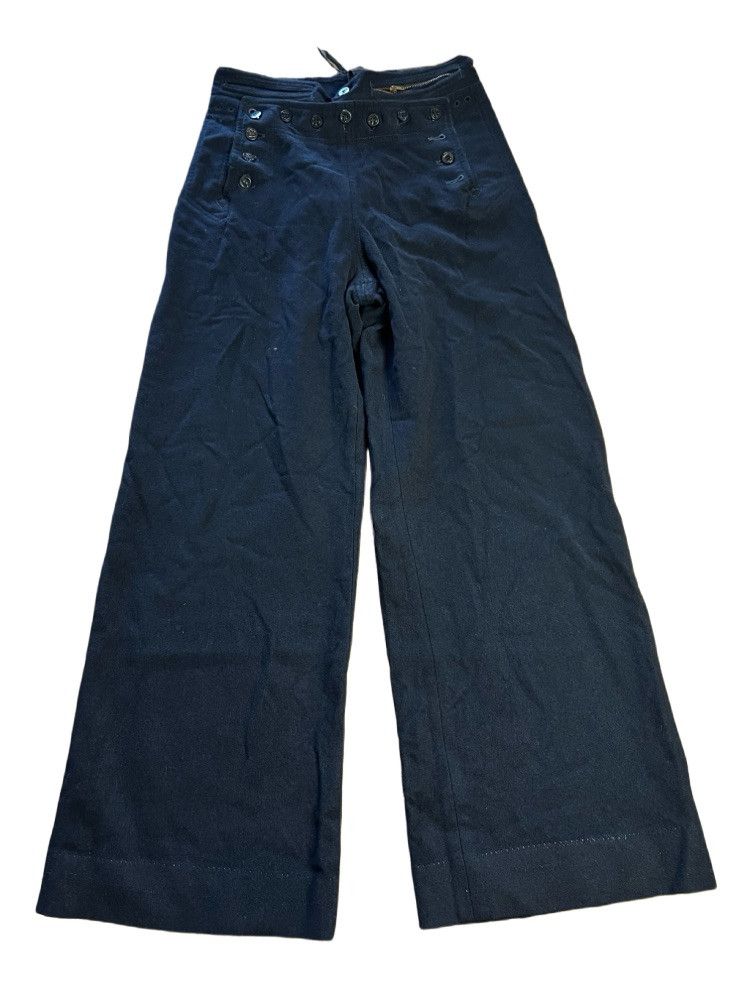 Vintage Vintage 1940s WWII US Navy 13 Button Wool Sailor Pants Size US 26 / EU 42 - 1 Thumbnail