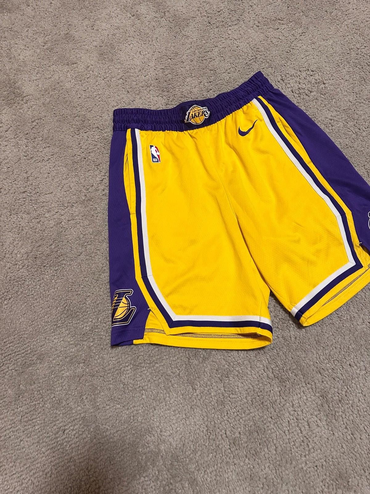 Nike Nike Lakers Icon Edition Swingman Performance Shorts Mens Size US 32 / EU 48 - 2 Thumbnail