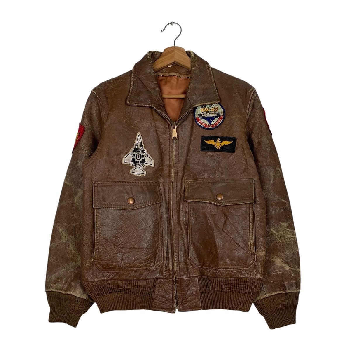 Japanese Brand Japanese Brand Dambuster Strike Fighter Leather Jacket Size US M / EU 48-50 / 2 - 1 Thumbnail