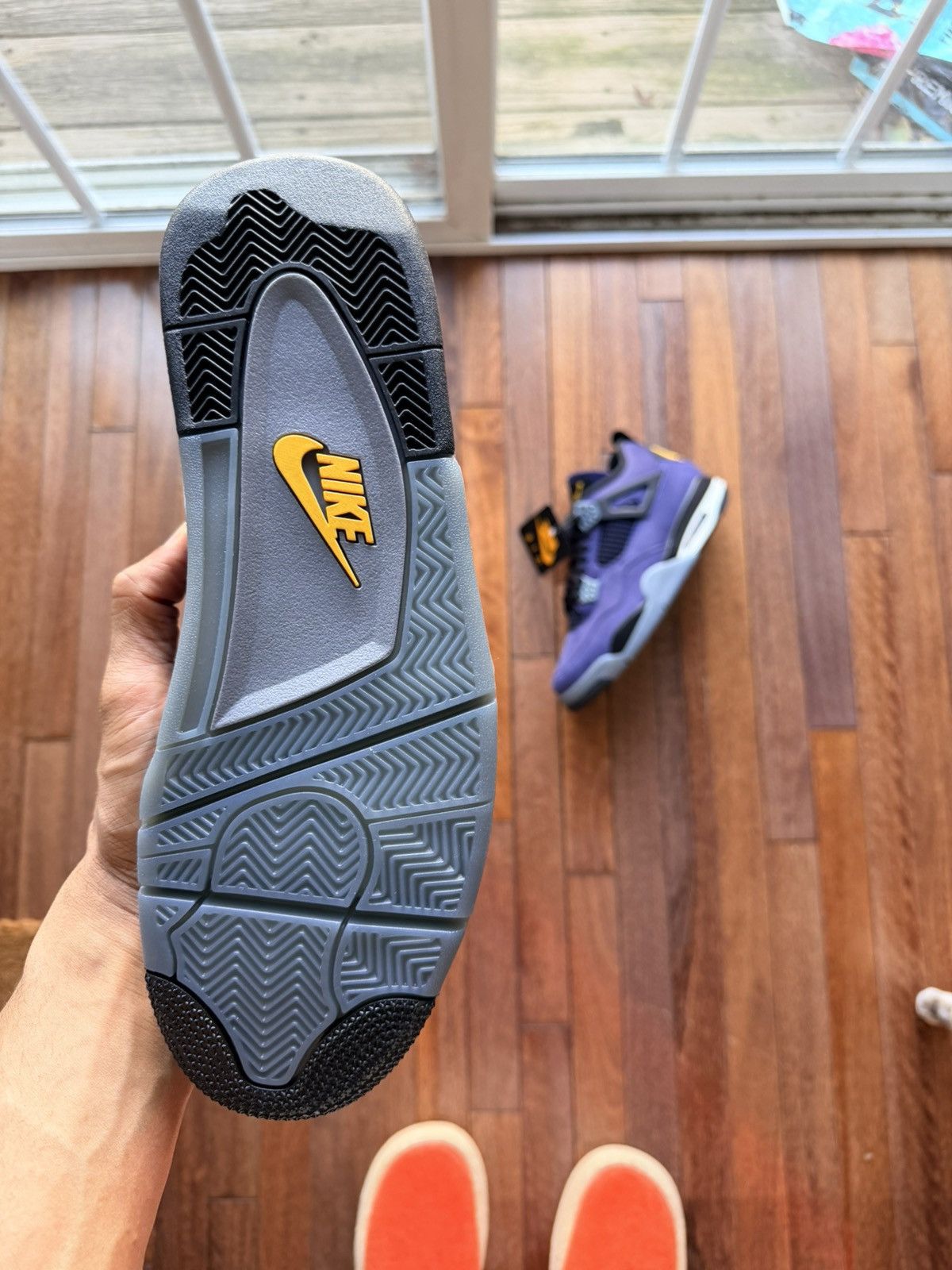 Nike Nike Jordan 4 Lakeshow - Lakers - Imperial Purple - Size 12 Size US 12 / EU 45 - 5 Thumbnail