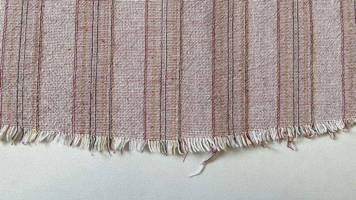Giorgio Armani 1980s Sample Raw Edge Striped Linen Shirt Size US M / EU 48-50 / 2 - 17 Thumbnail