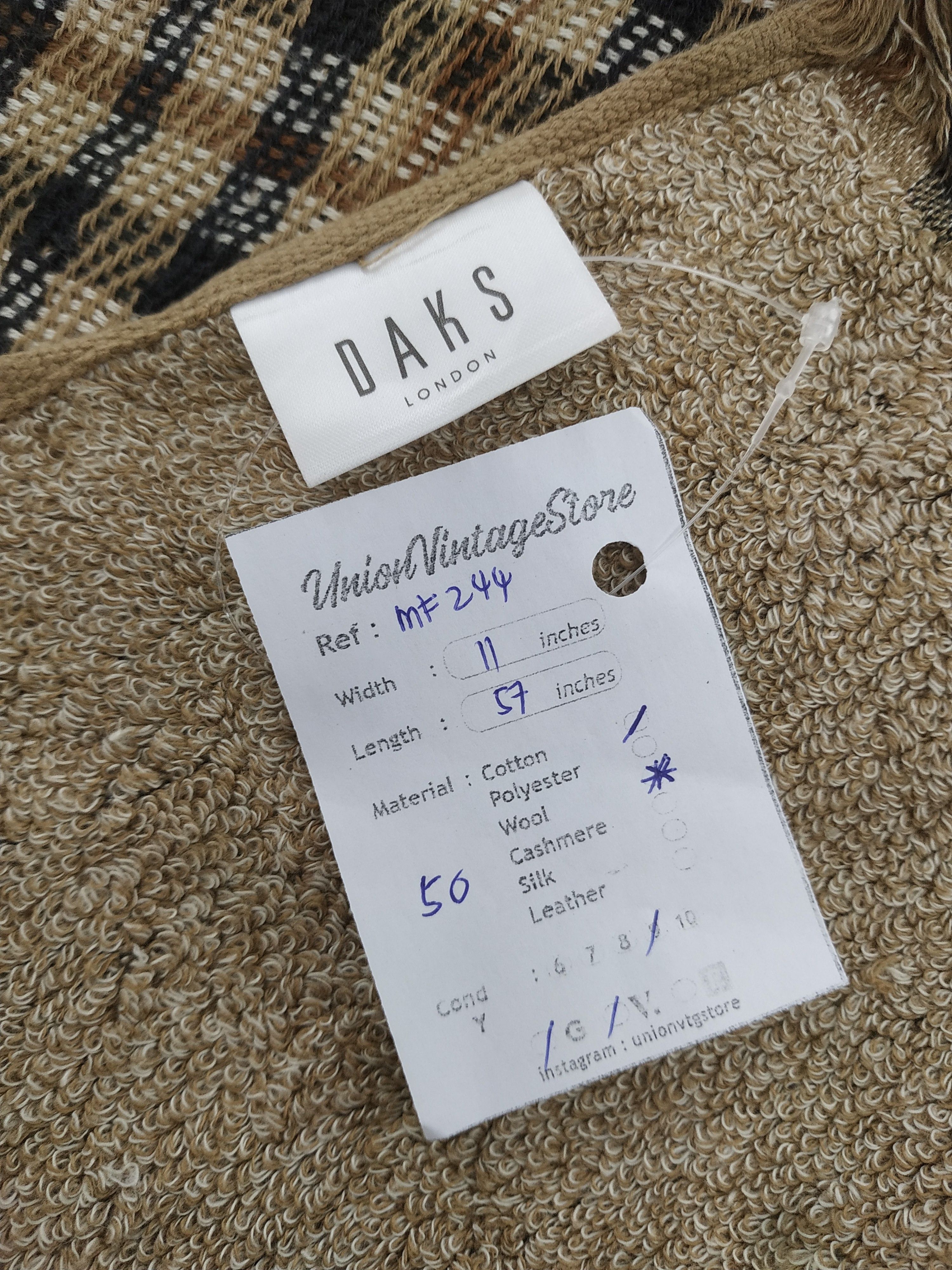 DAKS Vintage Daks Scarf/Muffler/Neckwear MF244 Size ONE SIZE - 6 Thumbnail