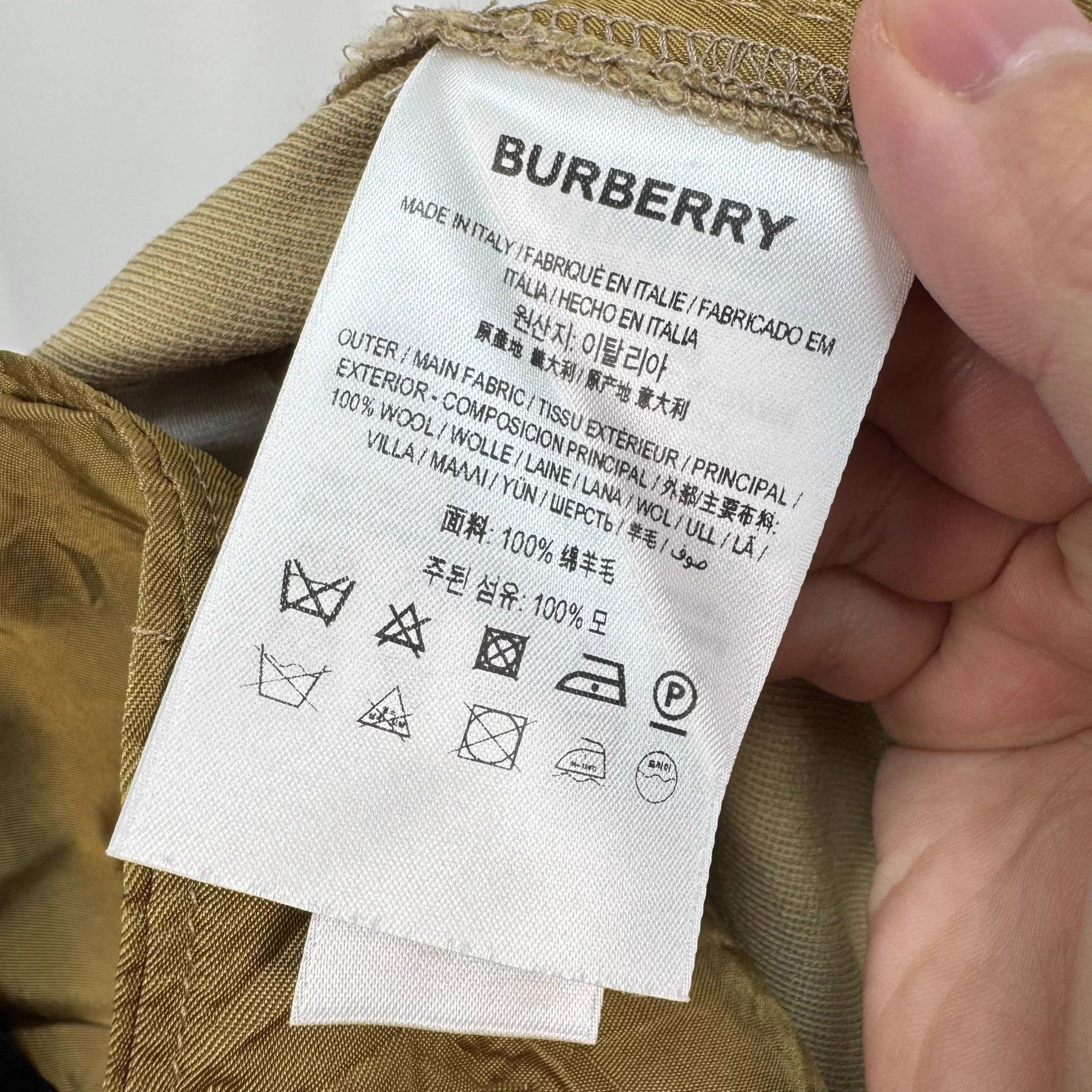 Burberry Burberry Khaki Wool Casual Trousers UK6 99 New Size 26" / US 2 / IT 38 - 6 Thumbnail