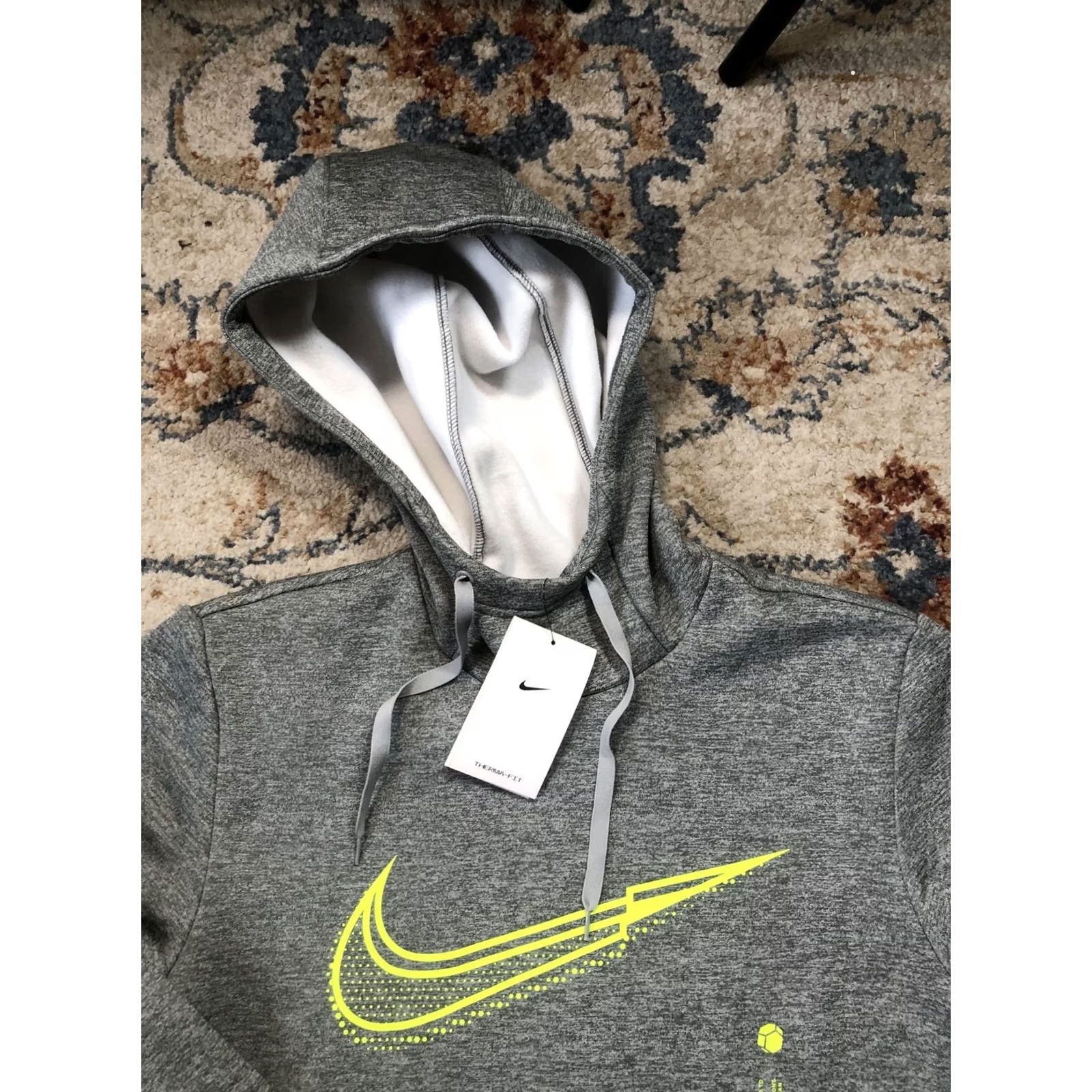 Nike Nike Therma-Fit Hoodie Mens Medium Pullover Fleece Swoosh Graphic DD1764-063 Size US M / EU 48-50 / 2 - 2 Thumbnail