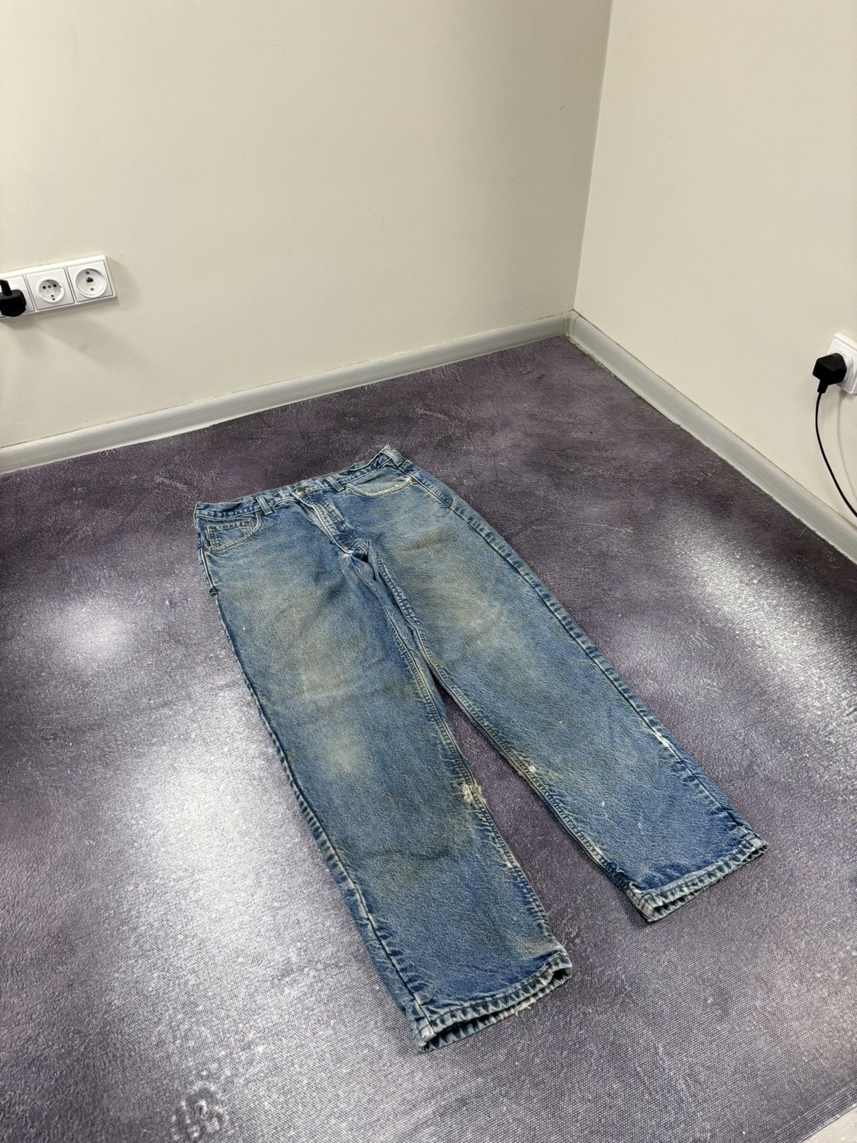 Carhartt Vintage Carhartt Insulated Blue Denim Work Hype Baggy Jeans Size US 36 / EU 52 - 8 Thumbnail