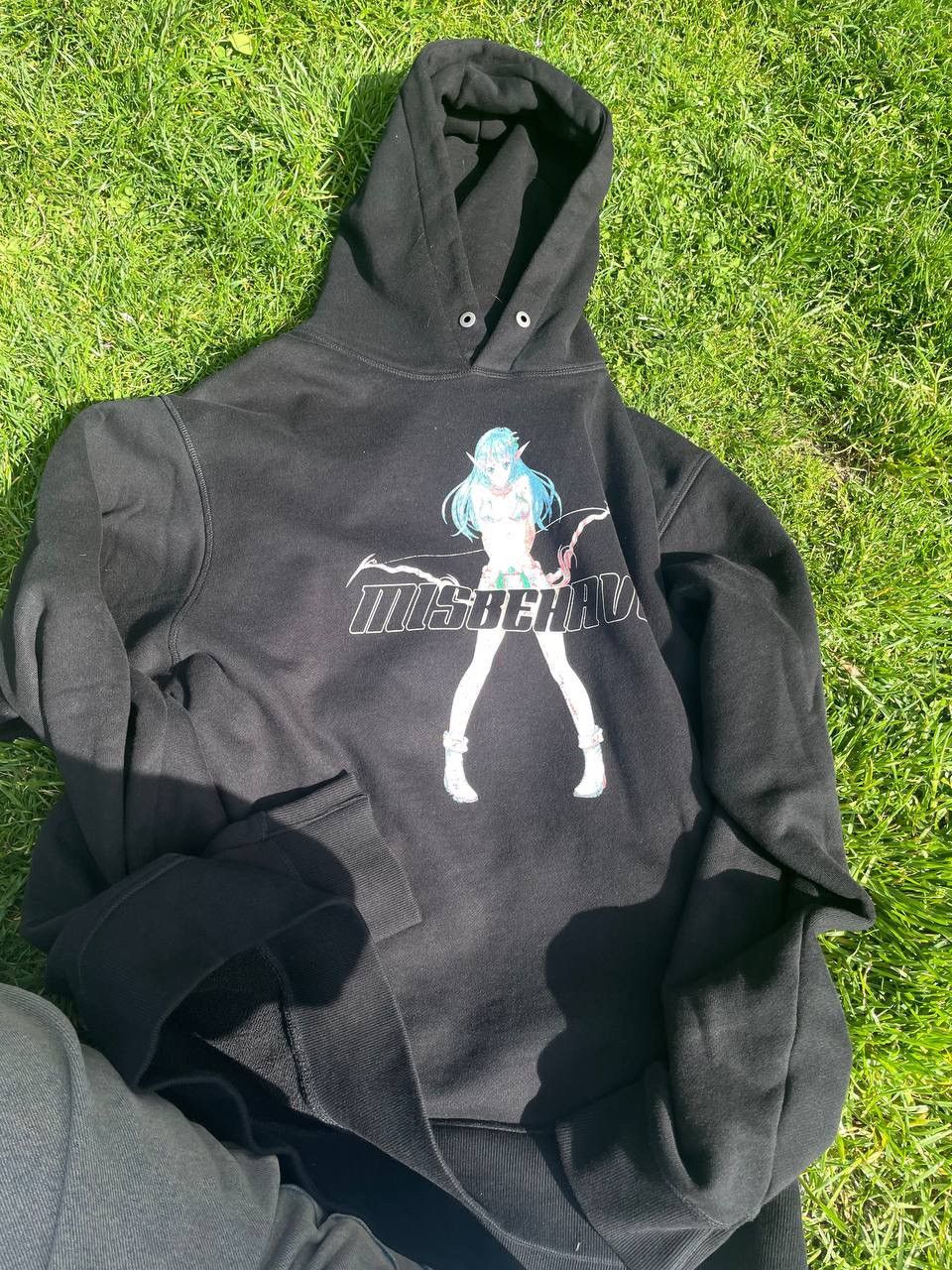 image of Misbhv Misbh Anime Hoodie in Black, Men's (Size XL)