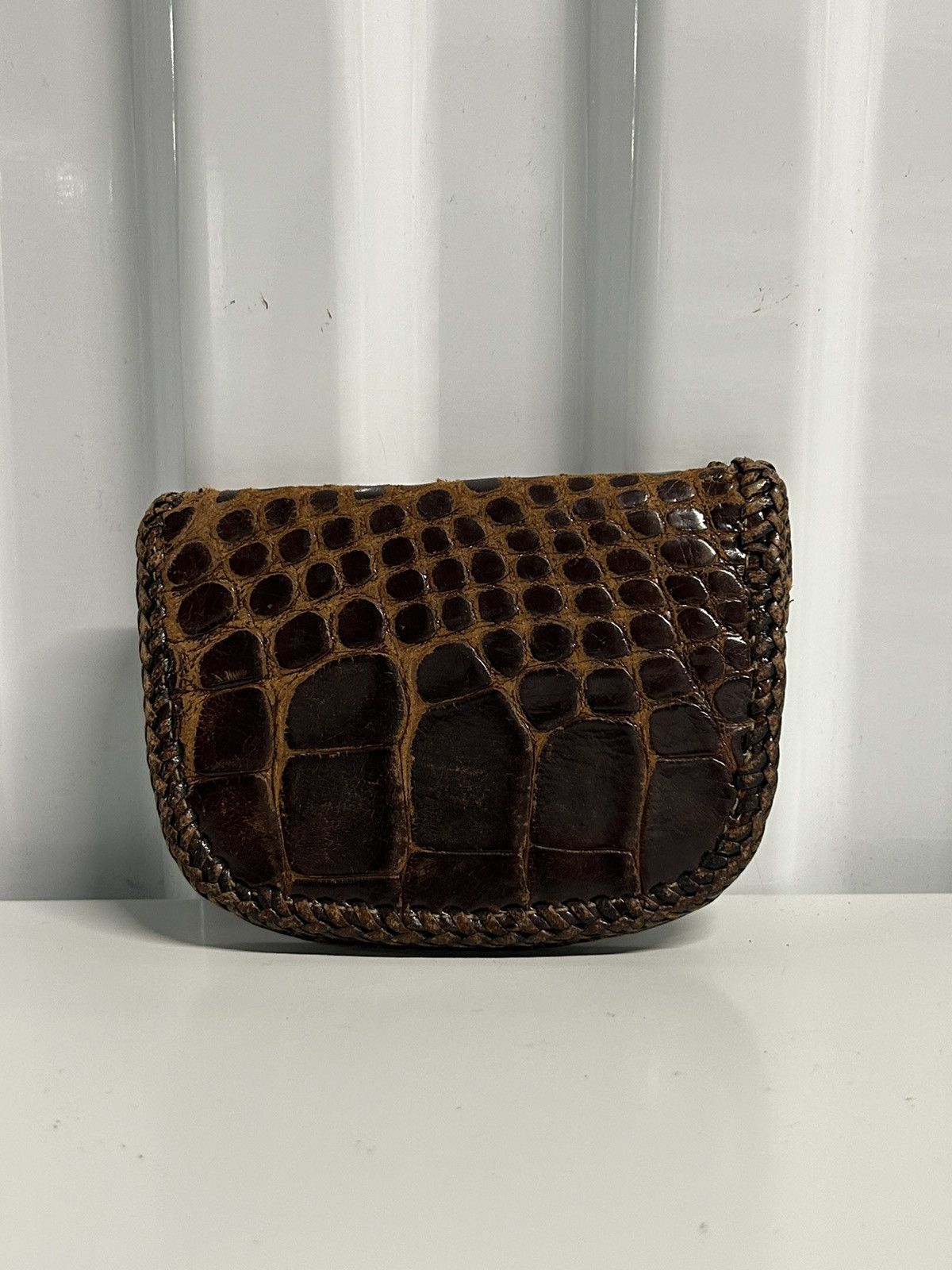 If Six Was Nine × Le Grande Bleu (L.G.B.) × Vintage Handmade alligator wallet Size ONE SIZE - 2 Thumbnail