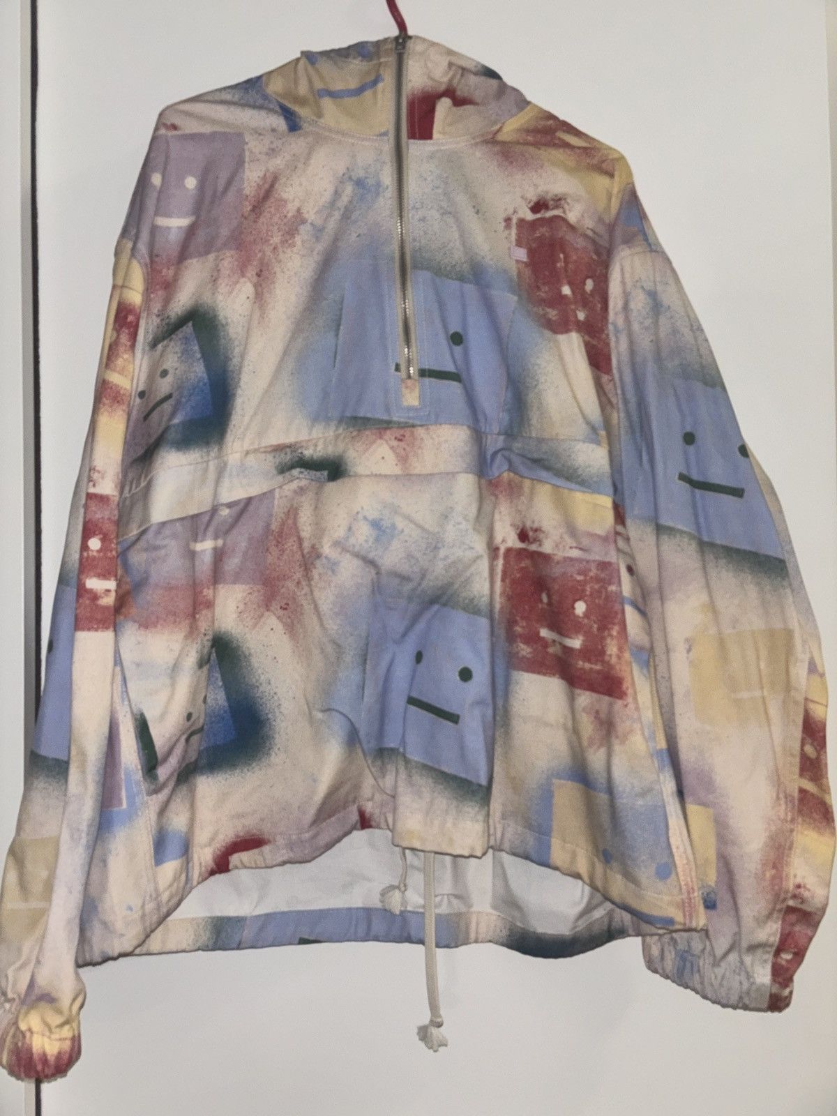 Acne Studios Odaan Spray Paint Face Cotton Canvas Anorak Size US XL / EU 56 / 4 - 2 Thumbnail