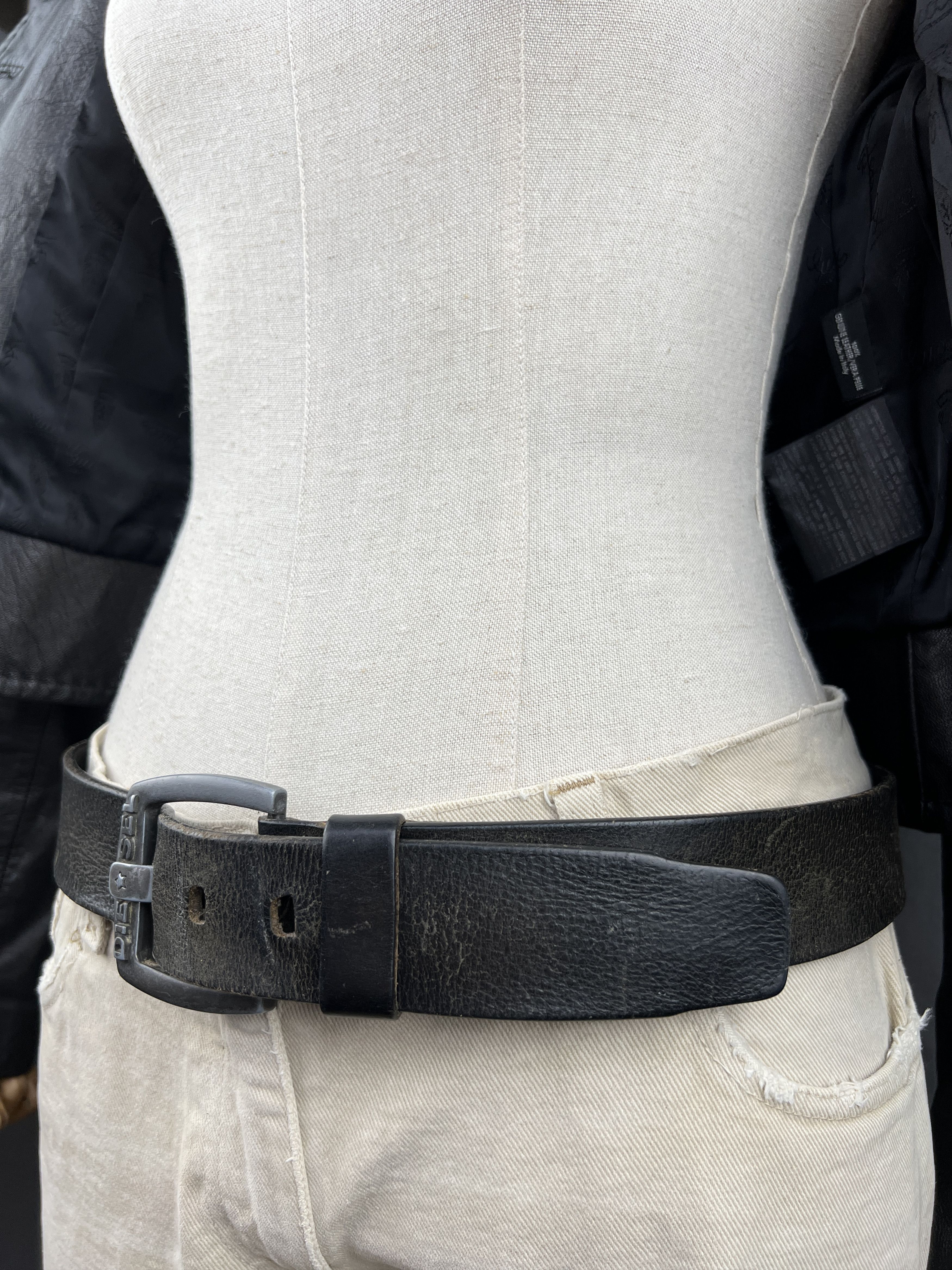 Diesel Vintage y2k Diesel Spell Logo Buckle Leather Belt Size ONE SIZE - 3 Thumbnail
