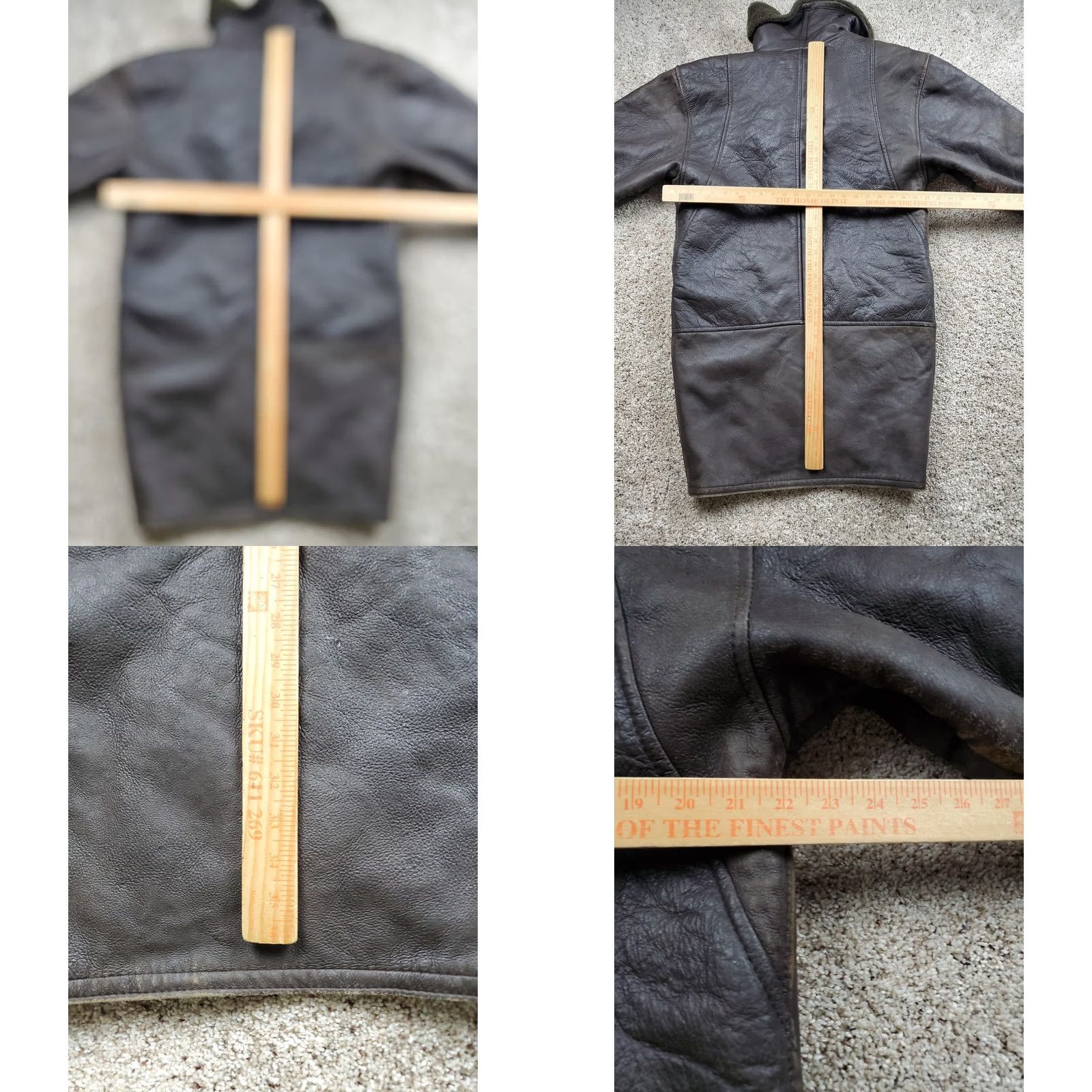 Andrew Marc VINTAGE Andrew Marc Coat Womens Long Button Up Brown Fur Lining Leather Overcoat 90s Medium Casual Mens? Women Size M / US 6-8 / IT 42-44 - 11 Thumbnail